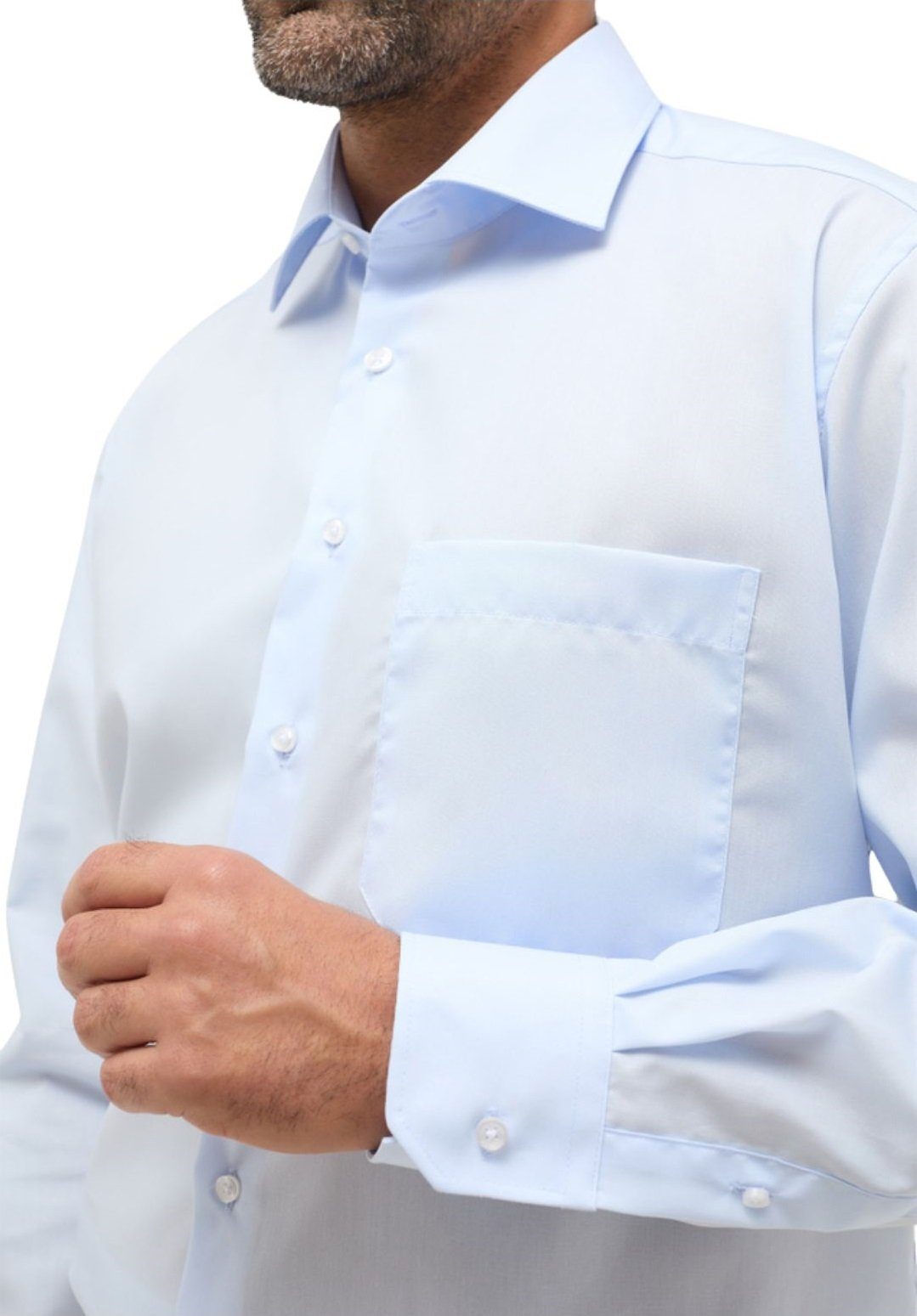 Eterna Businesshemd 1100-F170, Slim Fit Hemd Langarm in 100 % Baumwolle Kent Kragen