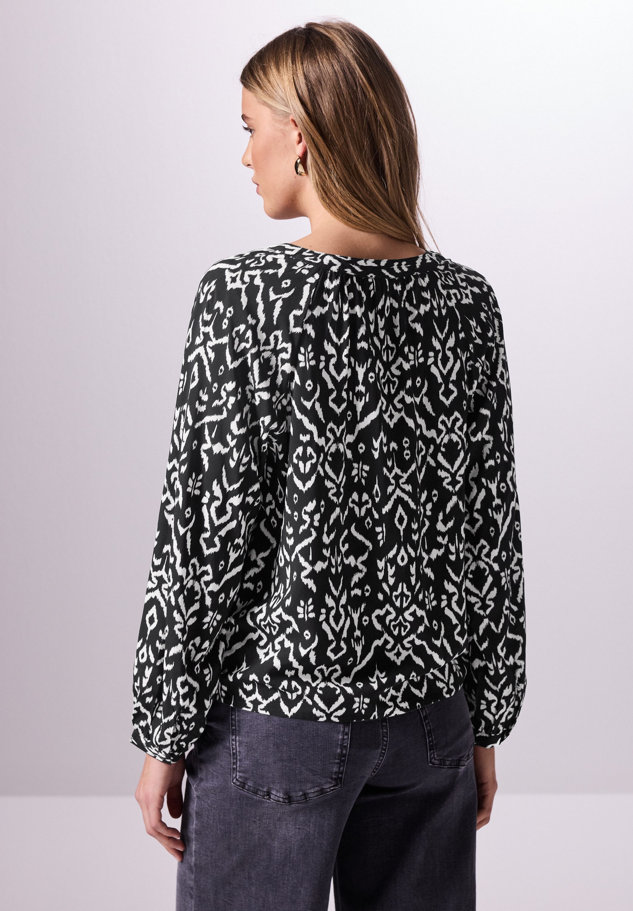 STREET ONE STUDIO Langarmbluse aus softer günstig online kaufen