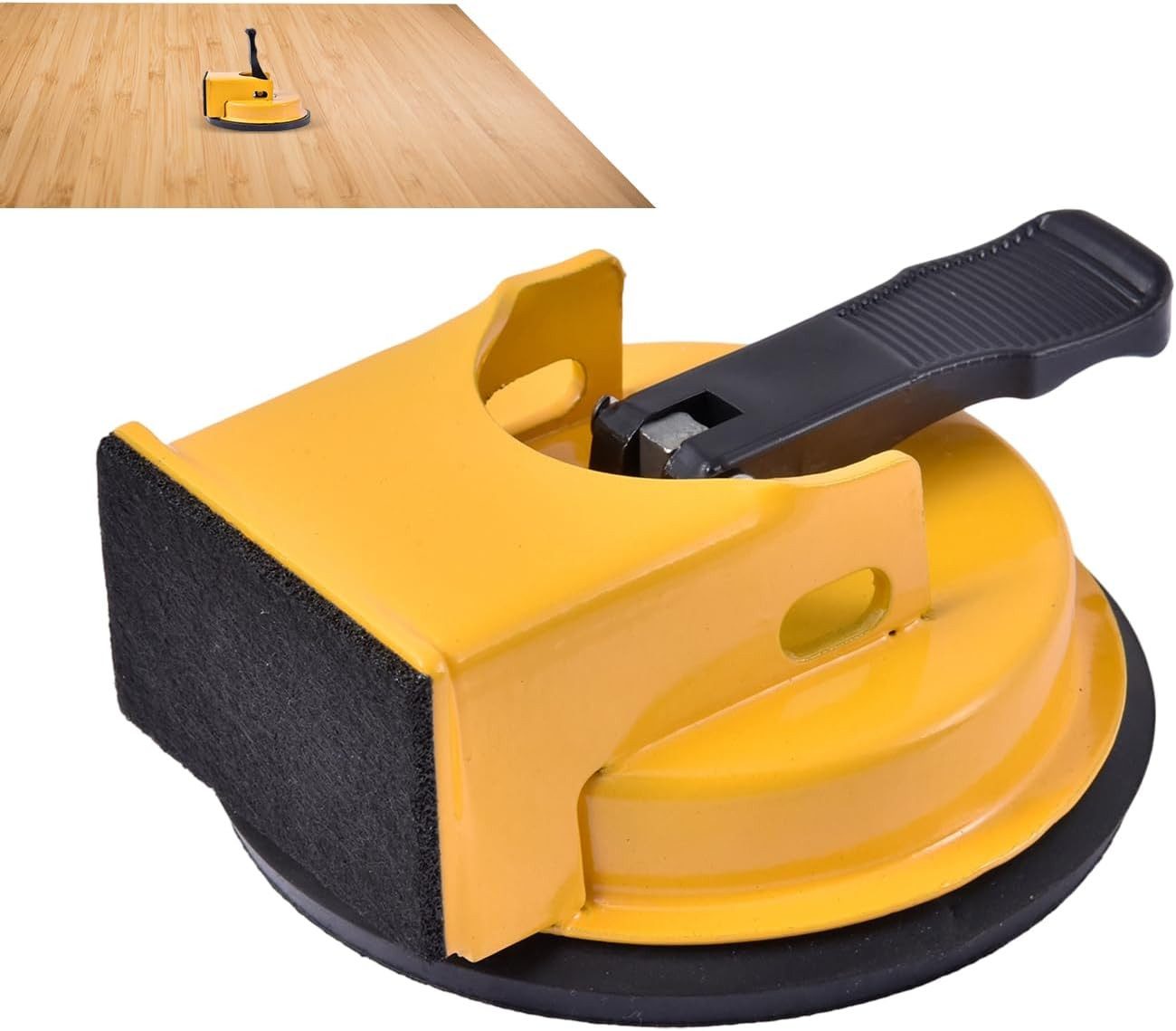 Zaewry Verlegeset Laminatboden Verlegungswerkzeug, Robuster Greifer Mit Saugnapf, (Diele Greifer Werkzeuge Für Holzböden), Für Pflastersteine Fliesen Badezimmer Wohnzimmer Schlafzimmer Zimmere