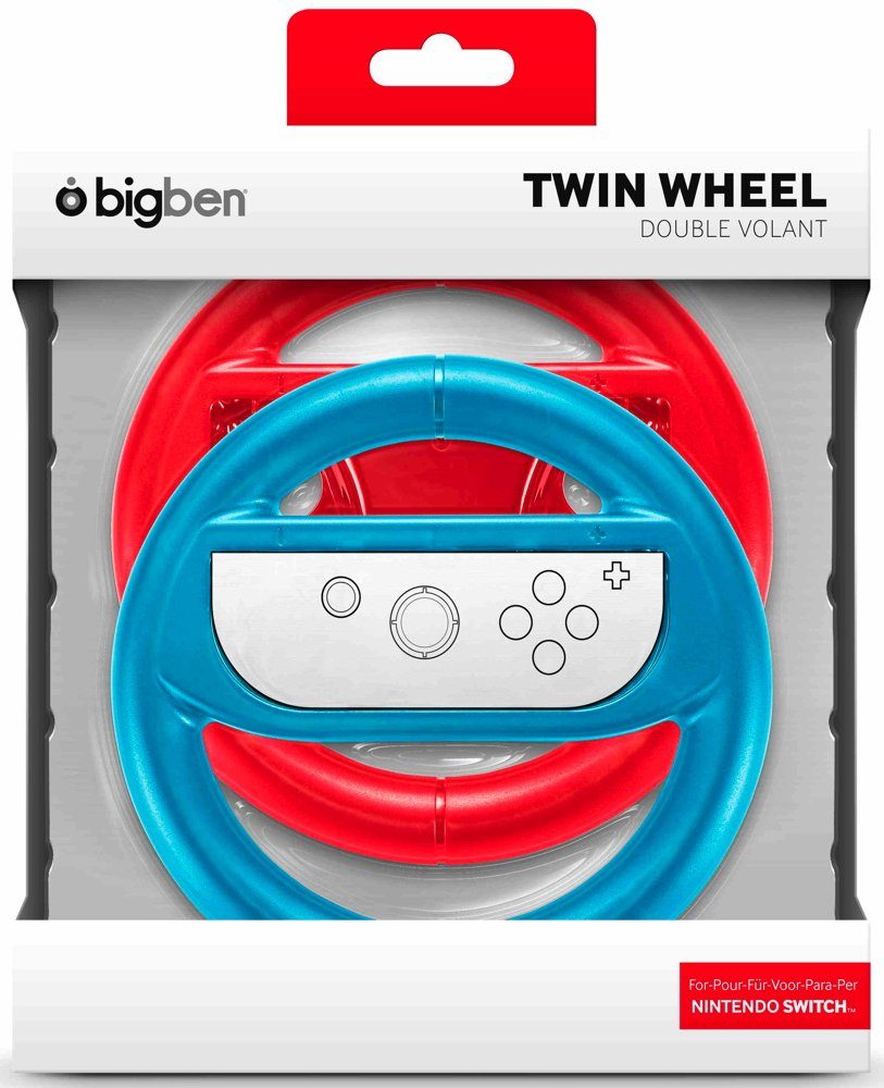 Switch Duo rot/blau Spielekonsolen-Zubehörset Wheel Nintendo Pack, BigBen