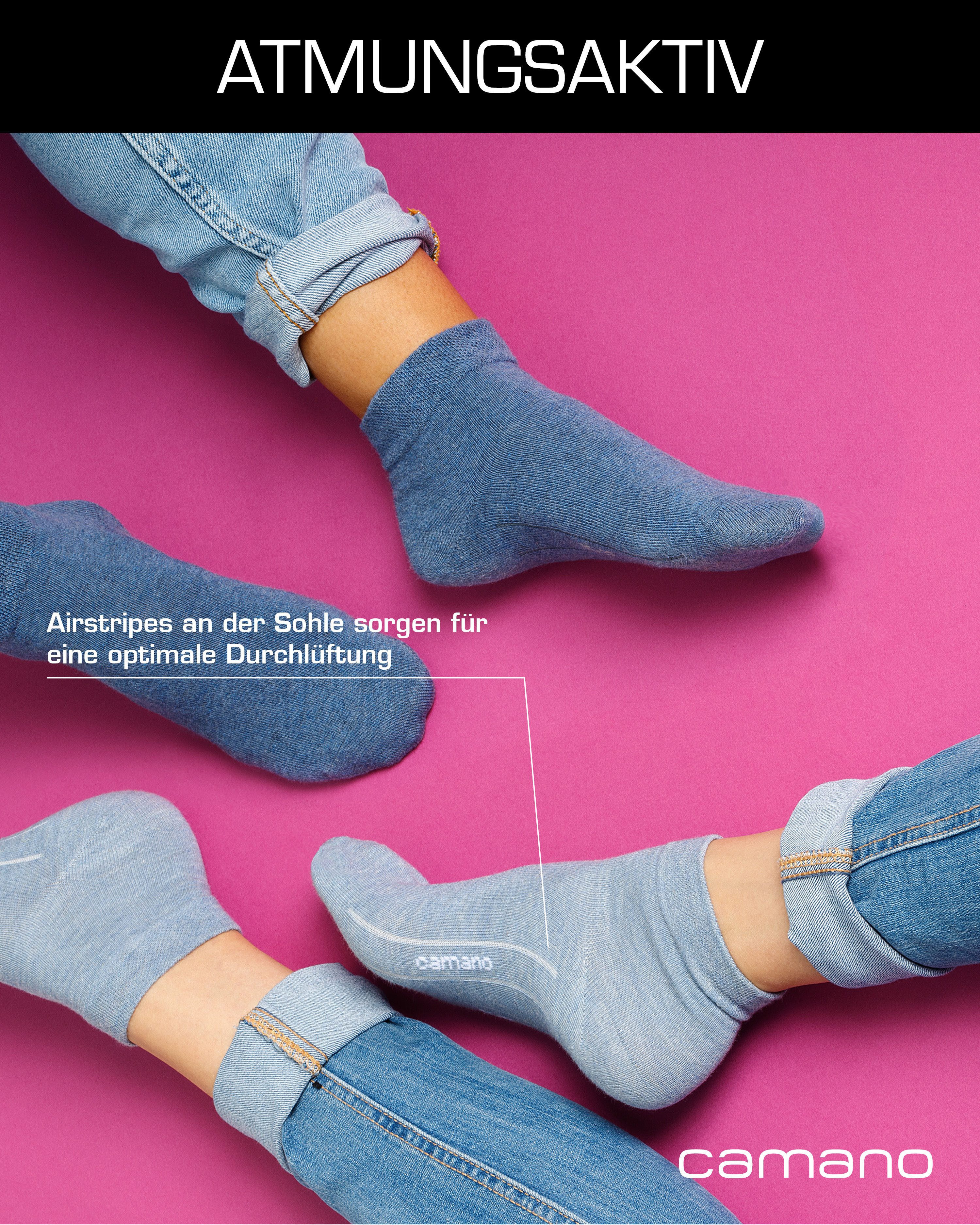 Camano Kurzsocken ca-soft (7 Paar) mit hohem Baumwollanteil