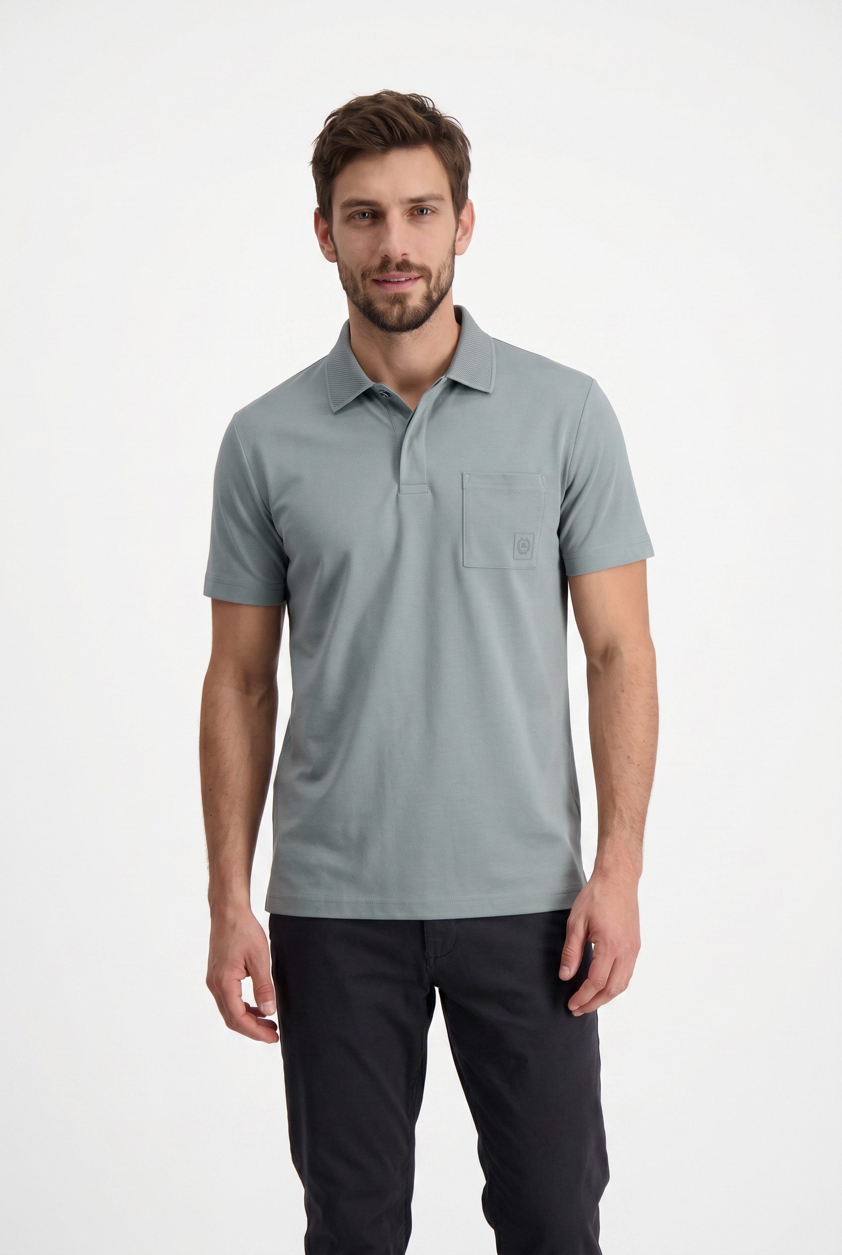 LERROS Poloshirt mit Logo Stickerei
