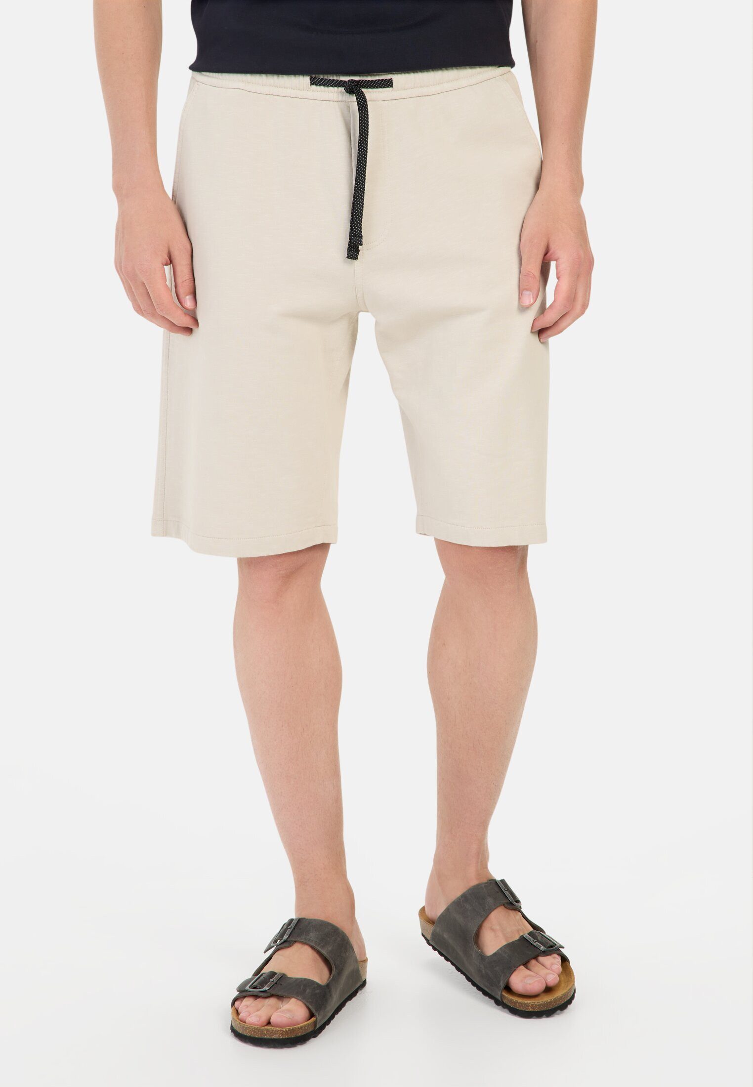 Chinoshorts mit elastischem Bund