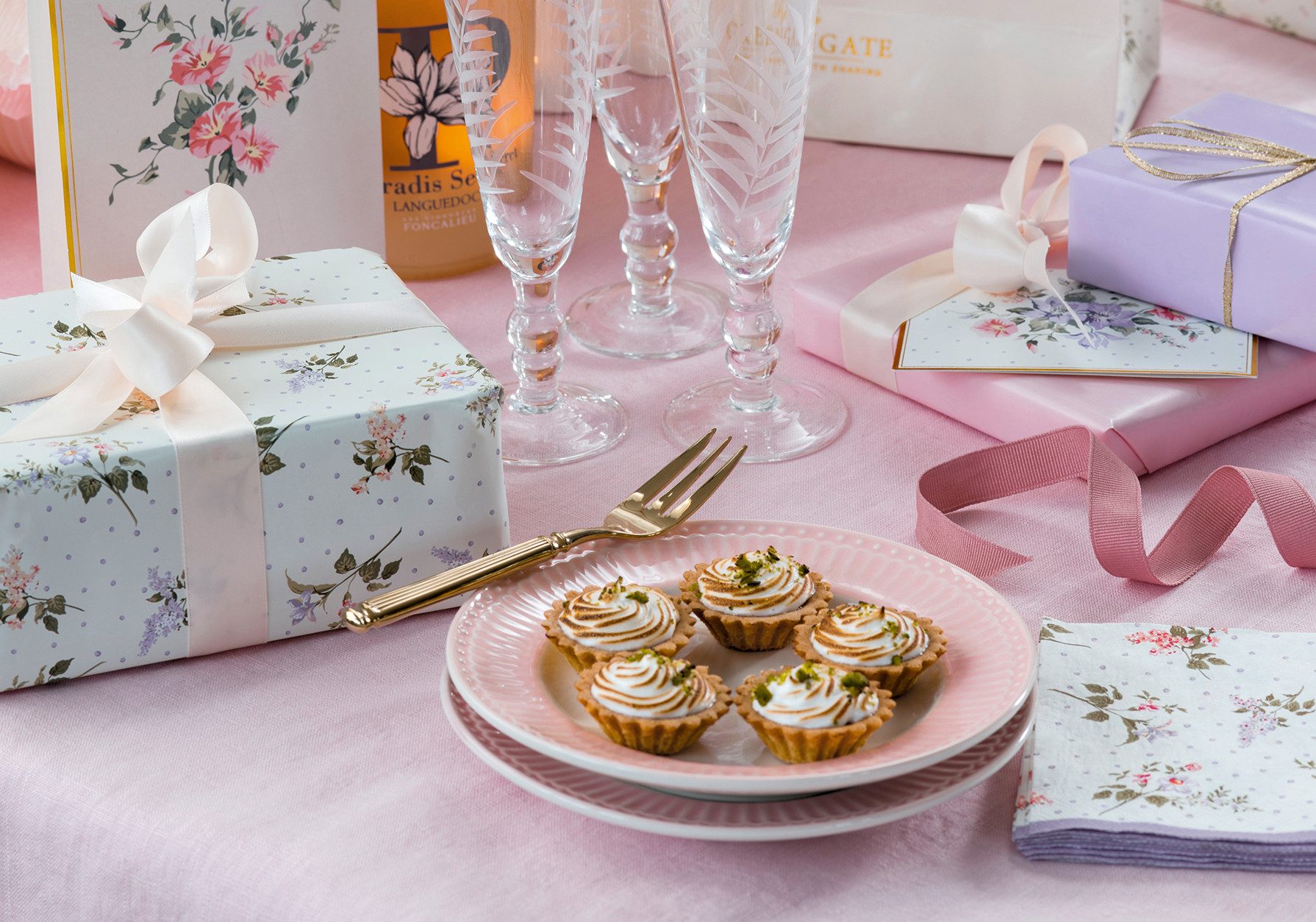 Greengate Schale Alice Mini Bowl pale pink 8,5 cm, Steinzeug, (Schüsseln & Schalen)