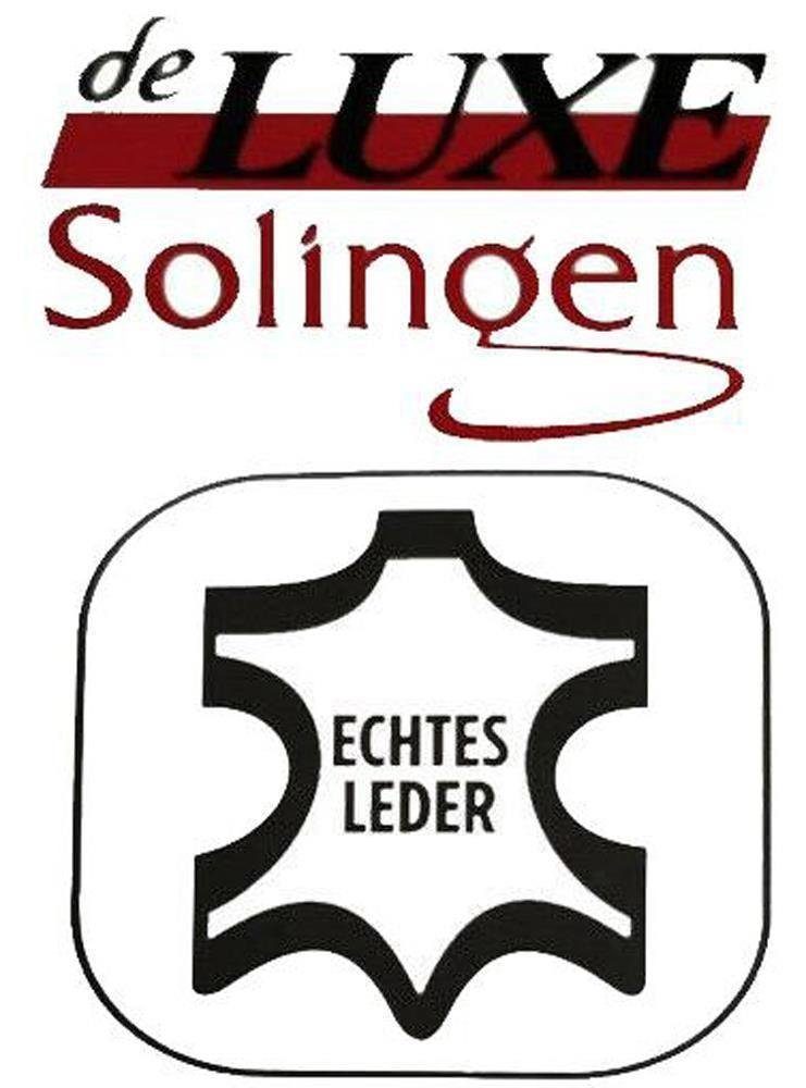 EloModa Maniküre-Etui 12teiliges Solingen* Maniküre Set mit Leder-Etui Nagelpflege, Made in, 12 tlg., Made in Germany