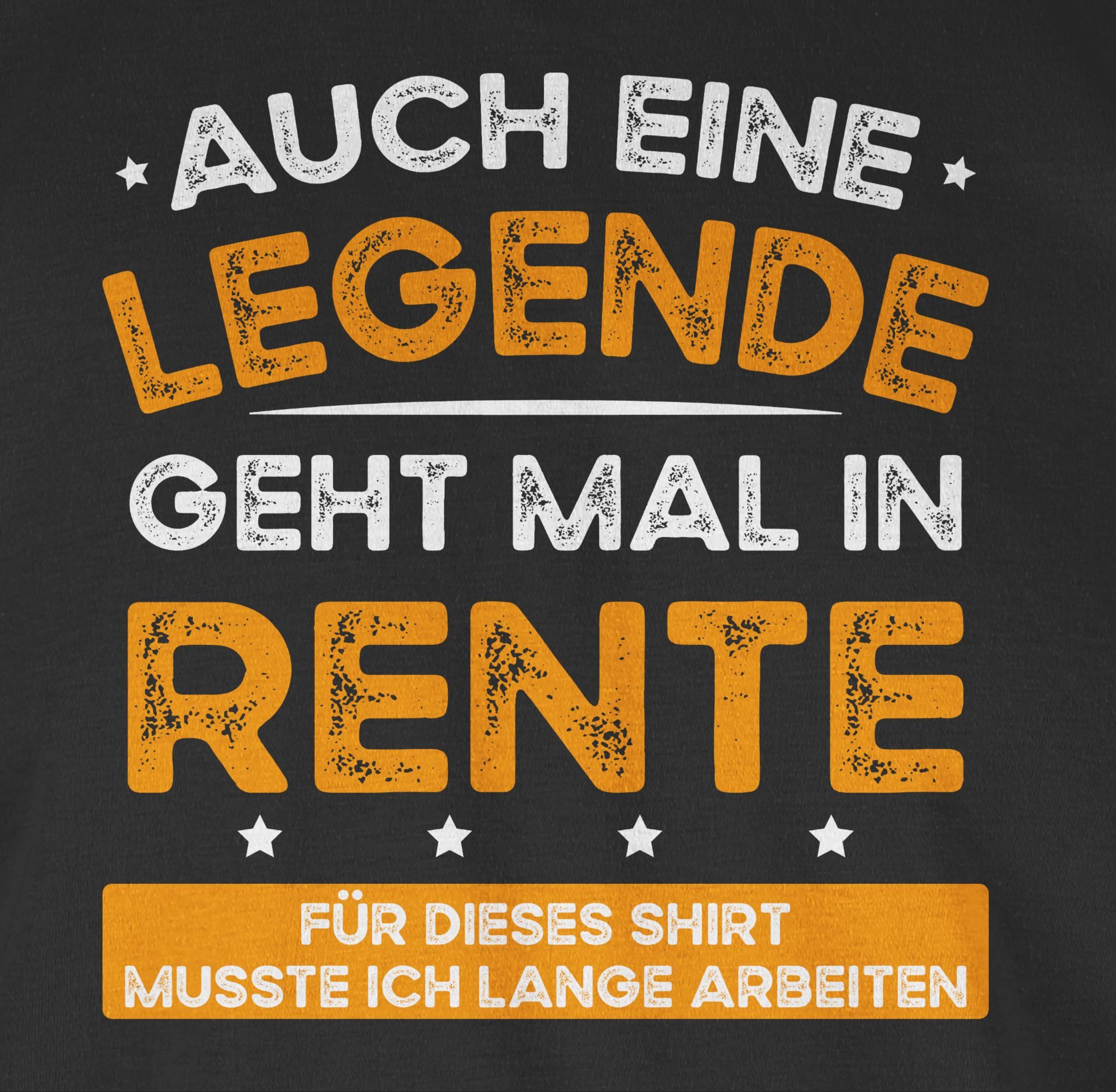 Shirtracer Rundhalsshirt Auch eine Legende geht mal in Rente Rentner Rente günstig online kaufen
