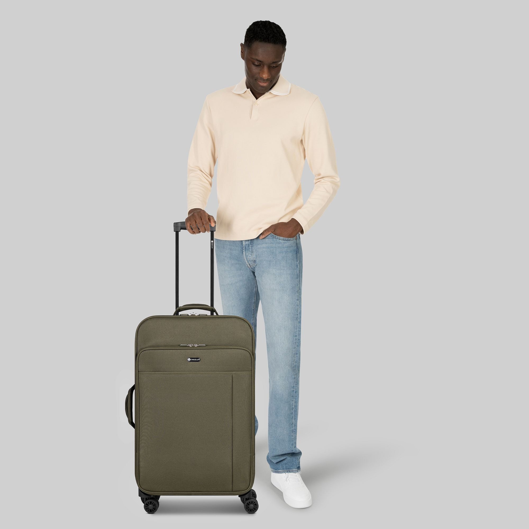 CHECK.IN® Weichgepäck-Trolley Sevilla 2.0, 4 Rollen, Polyester