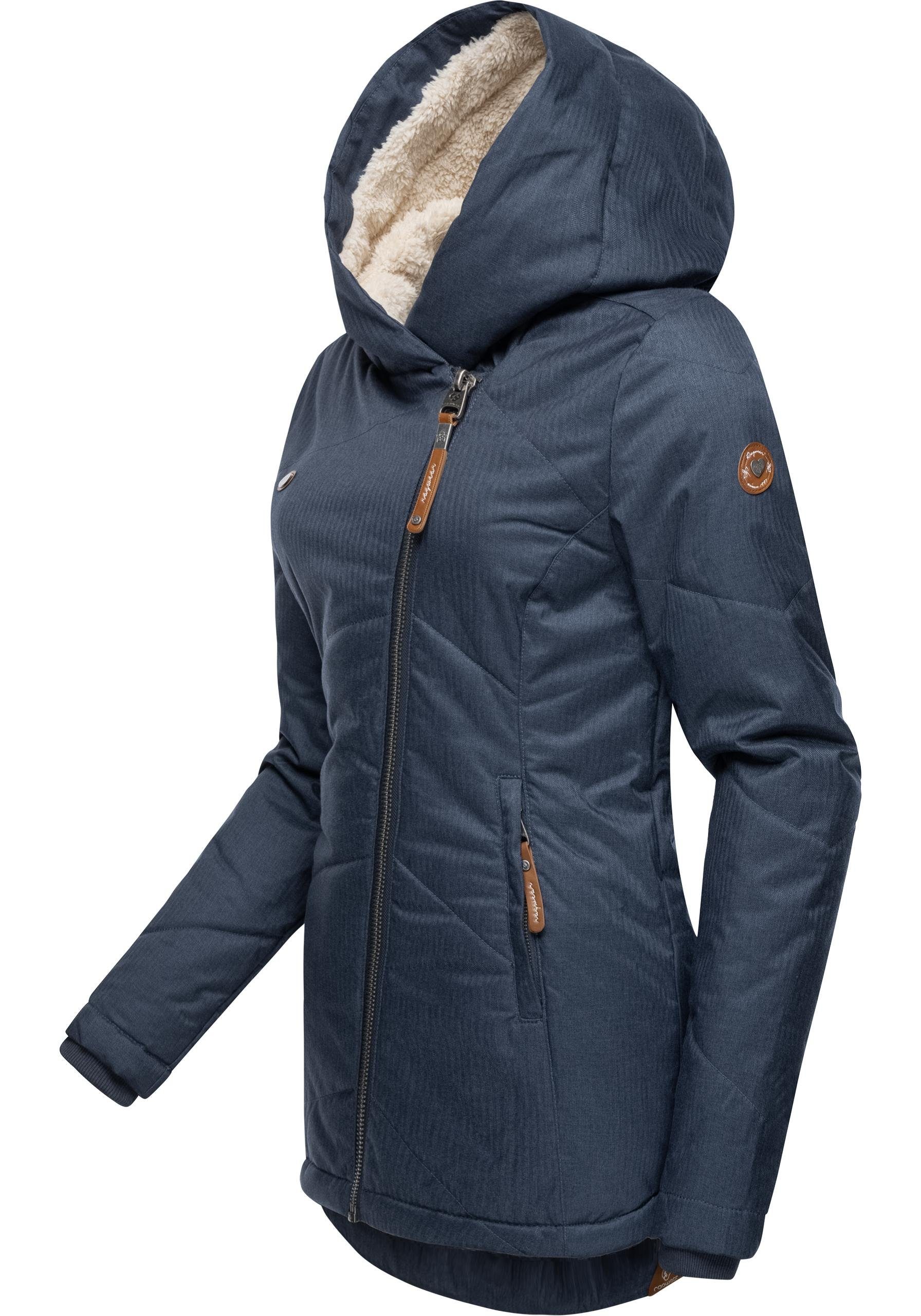 gefütterte Outdoorjacke Gordon Ragwear hellmarine sportliche, m. Kapuze Winterjacke