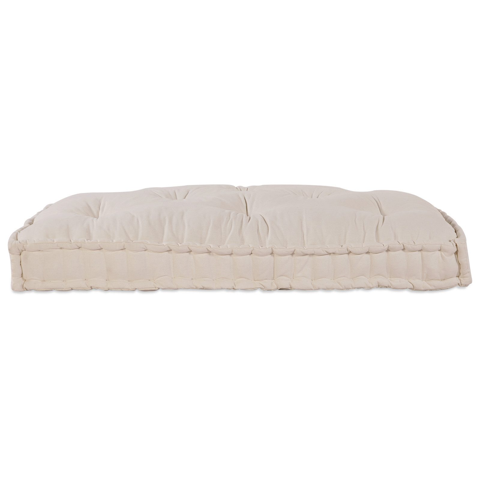 vidaXL Sitzauflage Palettenkissen Creme Stoff, (1 günstig online kaufen
