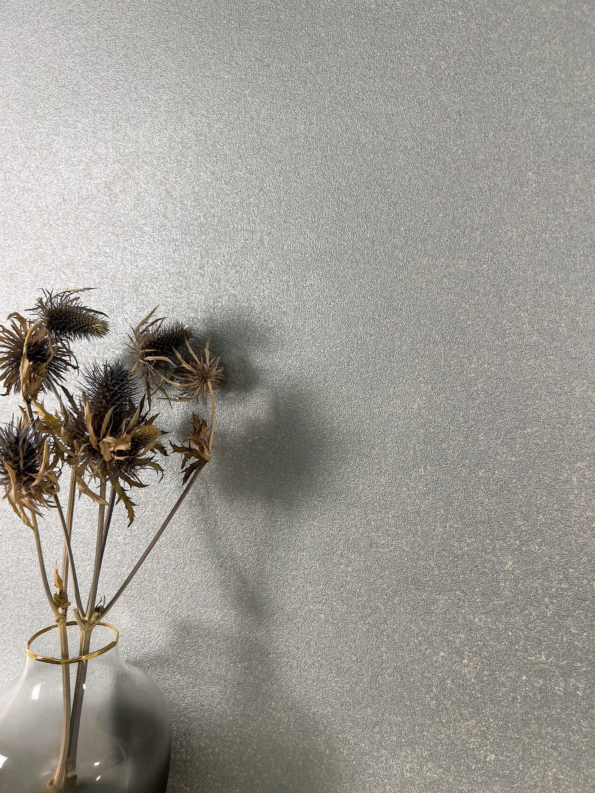 Newroom Vliestapete, Silber Tapete Modern Glanz - Einfarbig Glanztapete Met günstig online kaufen