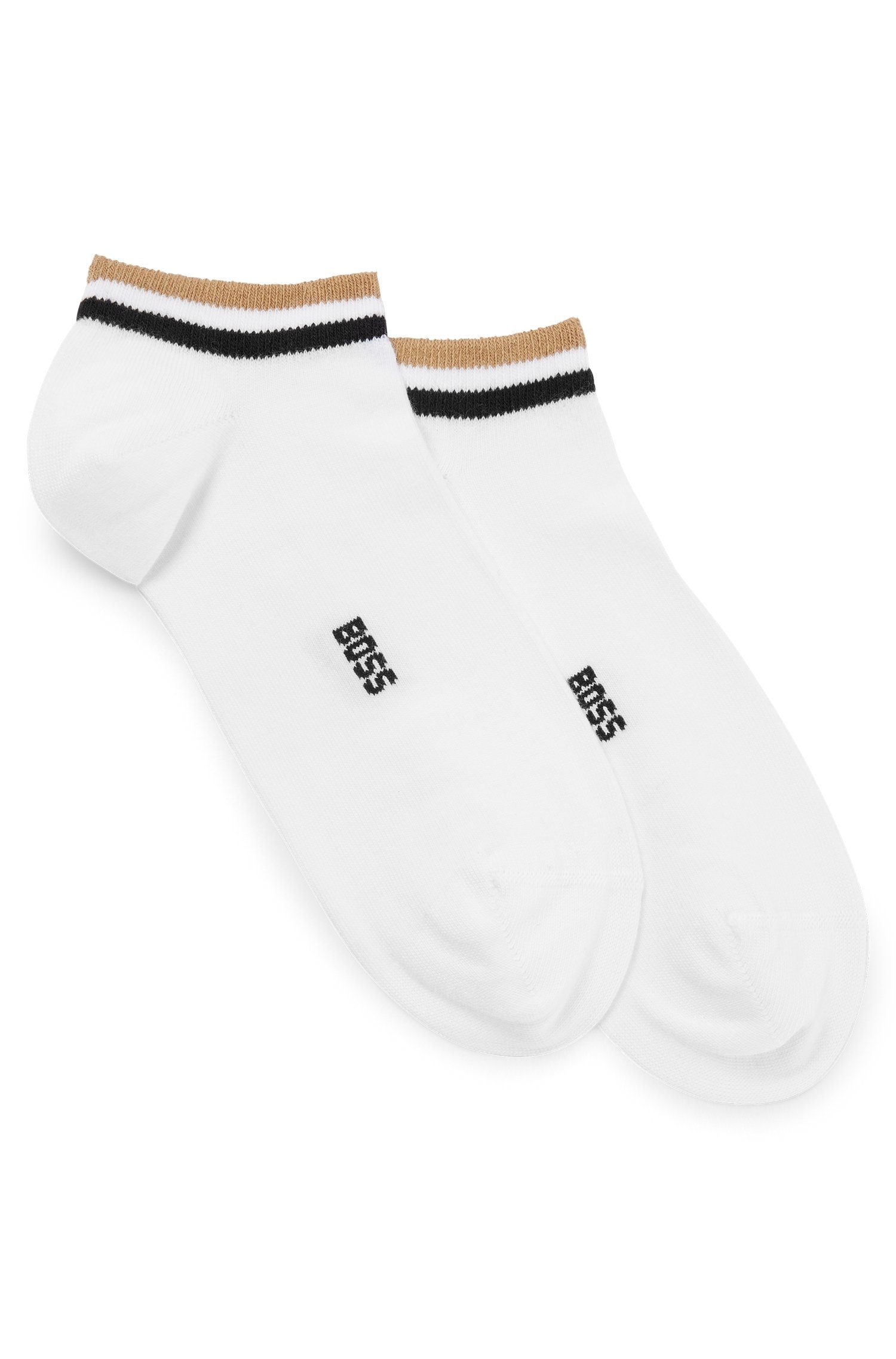 BOSS Sneakersocken 2P AS Uni stripe CC (Packung, 2er) mit geringeltem Absch günstig online kaufen