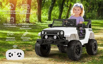 DOTMALL Puppenauto Kinder-Elektroauto, 2 Sitze für Kinder mit 2,4-G-Fernbedienung