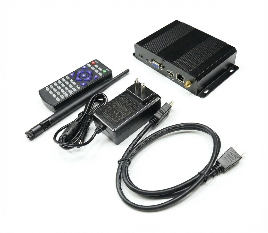 JVmoebel Streaming-Stick 2K Mediaplayer Schwarz - Kristallklare Video- und Musikqualität, Made in Europe