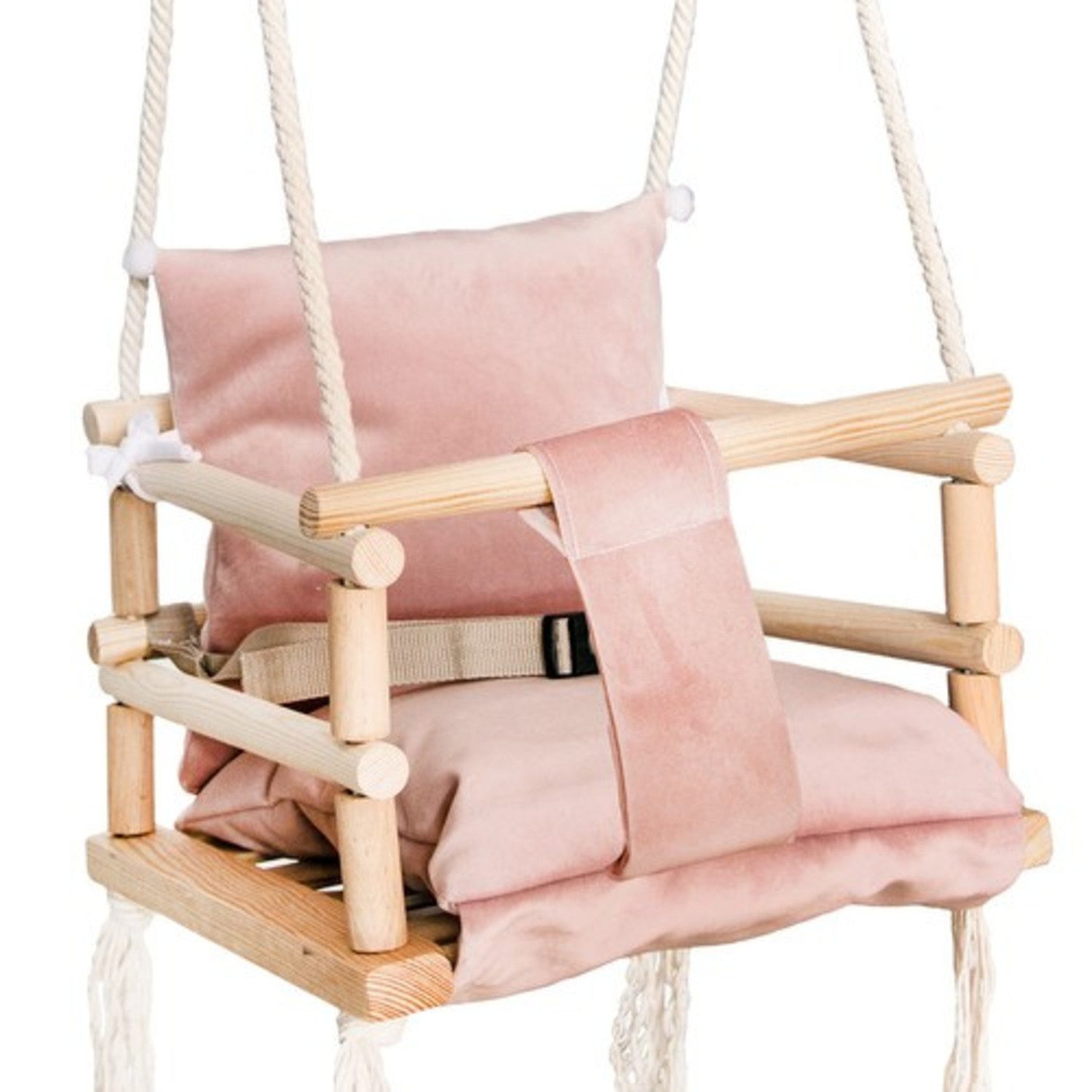 KRUZZEL Babyschaukelsitz Schaukel Kinder (Spar-Set, 1-tlg), Sicherer Schaukelspaß im Garten, maximale Belastung 25 kg