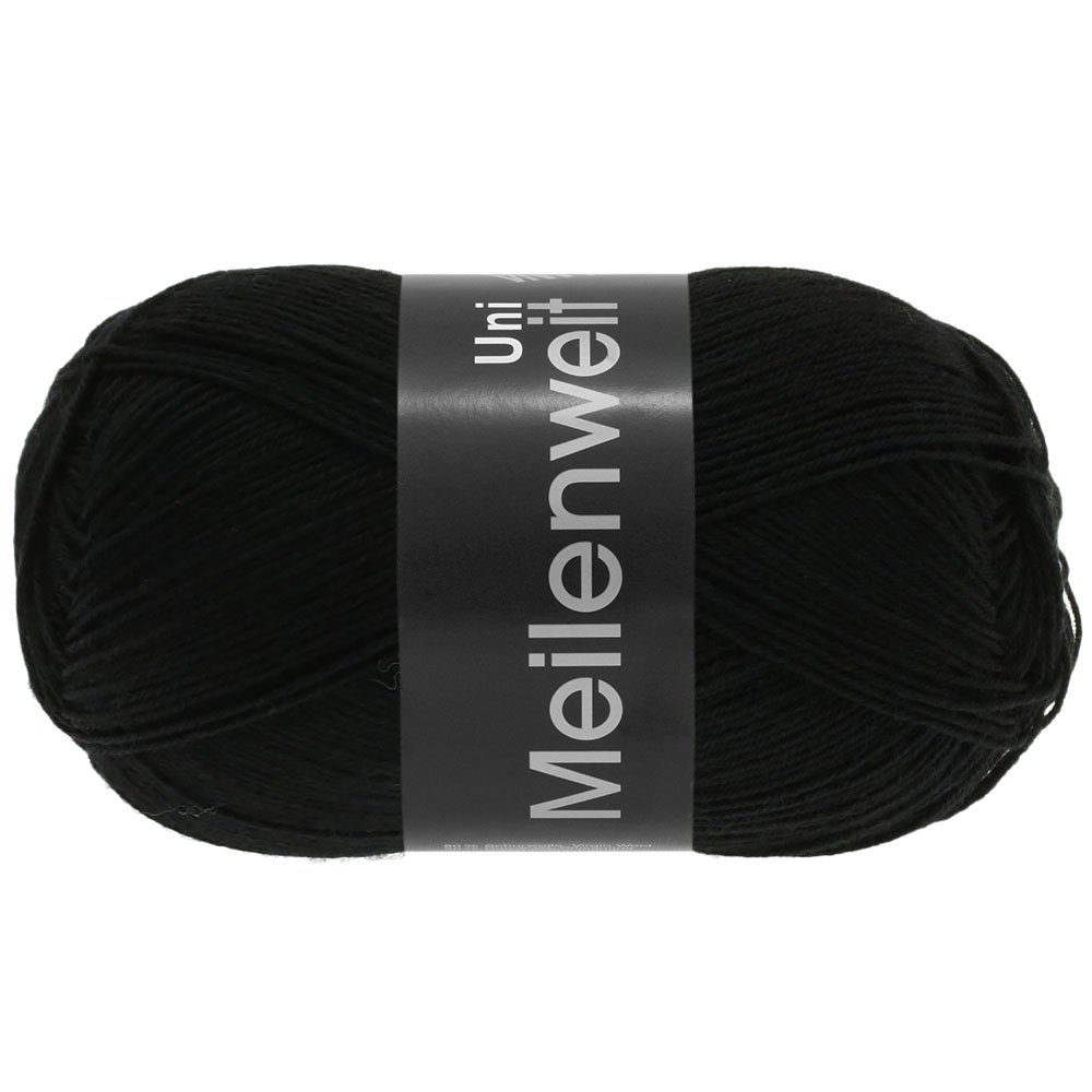 LANA GROSSA MEILENWEIT 100 g UNI Häkelwolle, 420 m (4-fach Sockenwolle in 25 Uni-Farben), 100 g