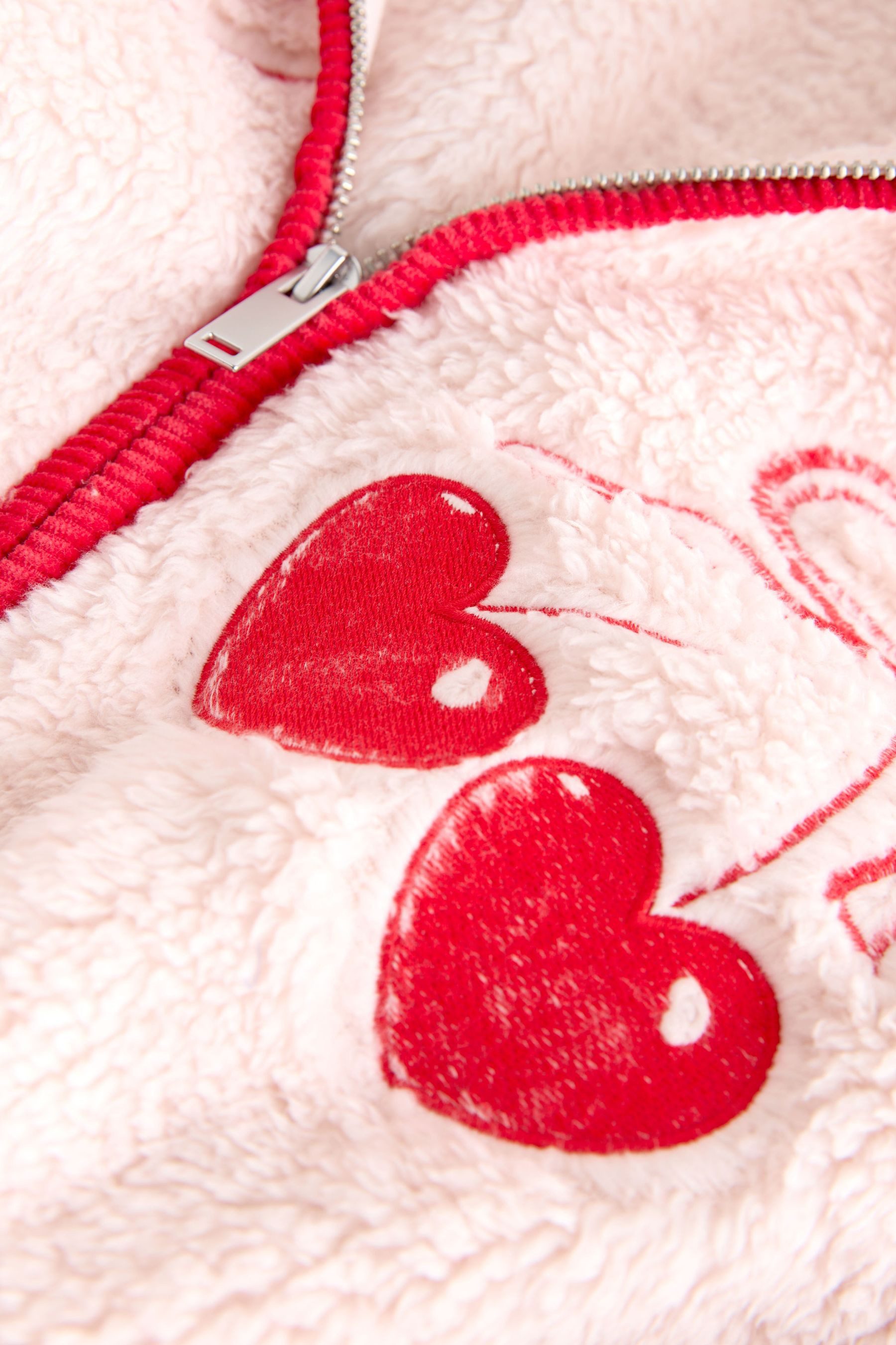 Next Fleecejacke Borg-Fleece mit durchgehendem Reißverschluss (1-St)