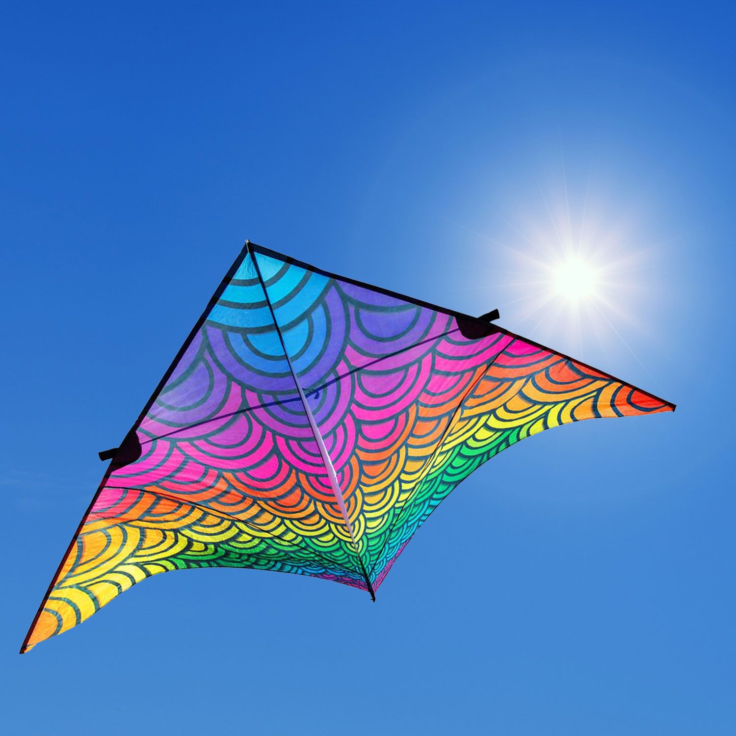 HQ Flug-Drache HQ Einleiner Drachen Delta Illusion 410 cm, ein echter Hingucker und leicht zu fliegen
