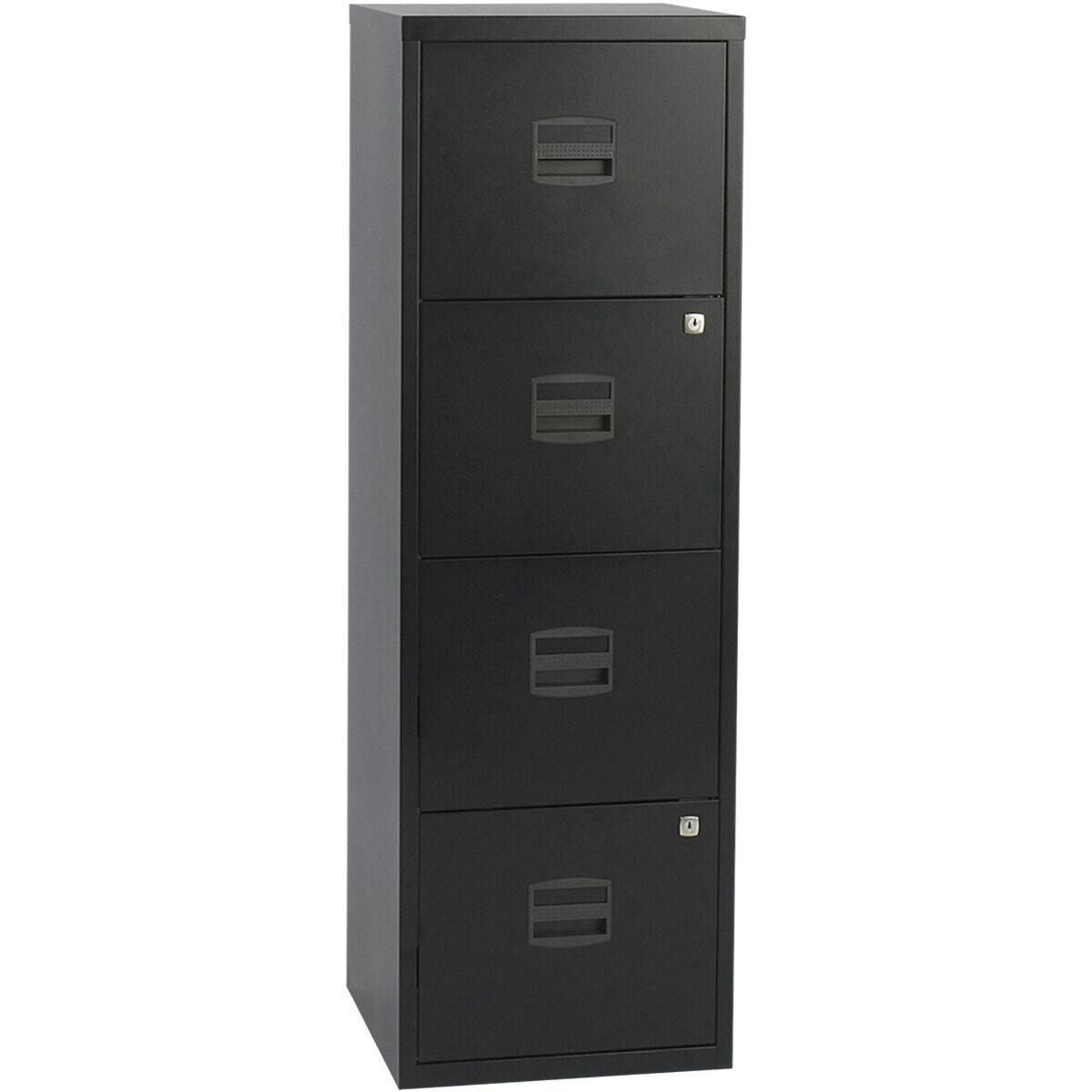 Bisley Home Hängeregisterschrank PFA aus Stahl, ohne Sockel, A4