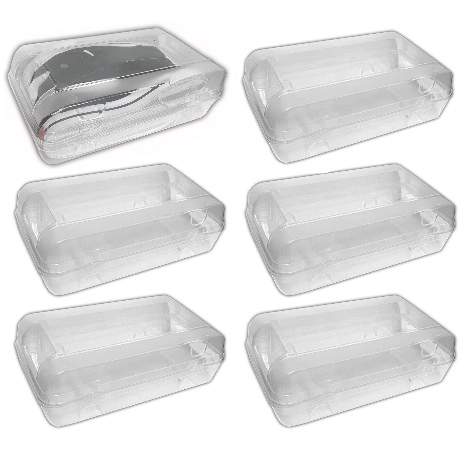 HAC24 Schuhbox Schuhorganizer Schuhe Aufbewahrungsbox Box (6 St), Transparent Stapelbar 32x17x10 cm