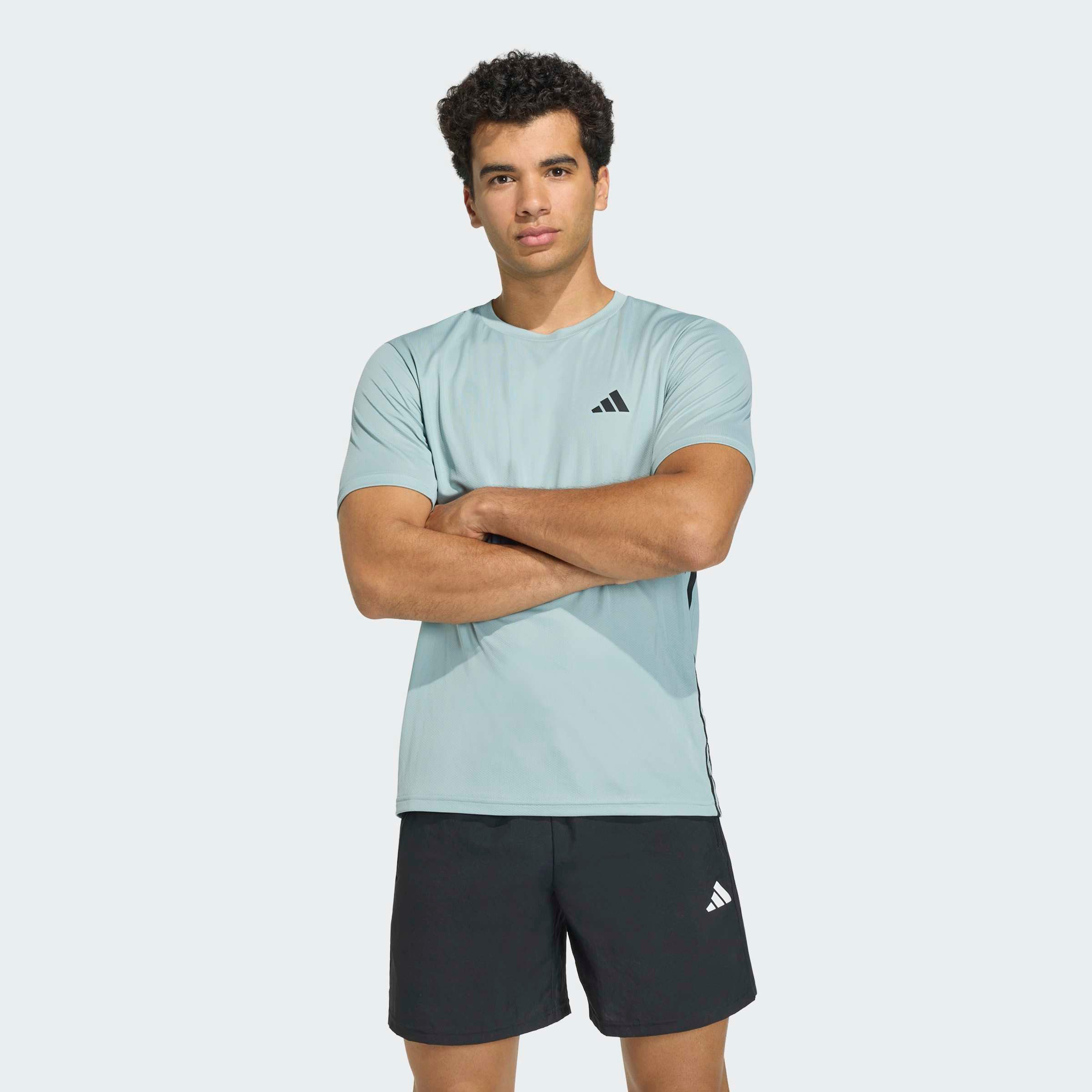 adidas Performance T-Shirt WORKOUT ESSENTIALS BASE 3-STREIFEN günstig online kaufen