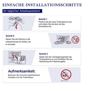 MOOHO ersetzt für CANON 545XL CL-546XL 546 Dreifarbig Farbe Tintenpatrone (TS205 TS305 TS3150)