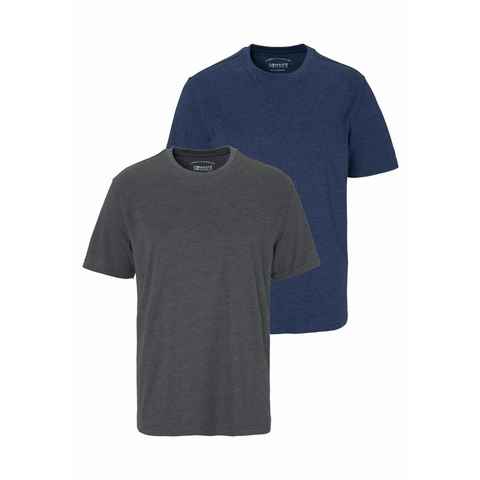 Man's World T-Shirt (Packung, 2-tlg., 2er-Pack) perfekt auch als Unterzieh T-shirt
