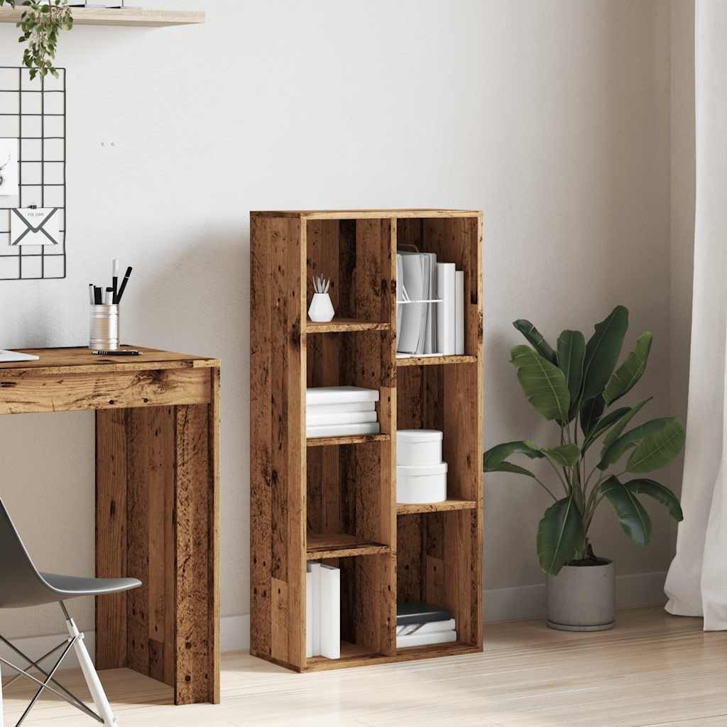vidaXL Bücherregal Bücherregal Altholz-Optik 50x25x104 cm, günstig online kaufen