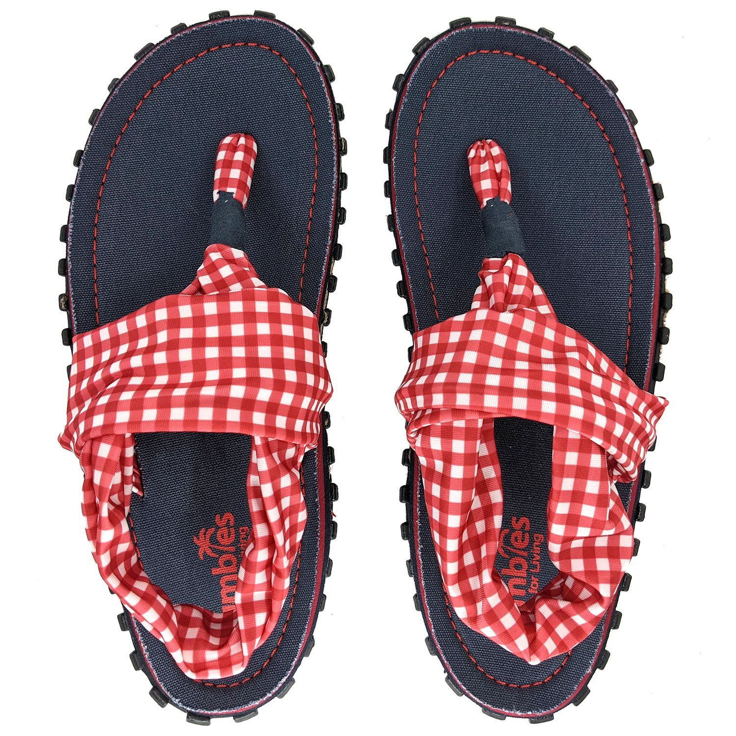 Gumbies Slingback in Picnic Riemchensandalette aus recycelten Materialien hergestellt, stabile Gummisole
