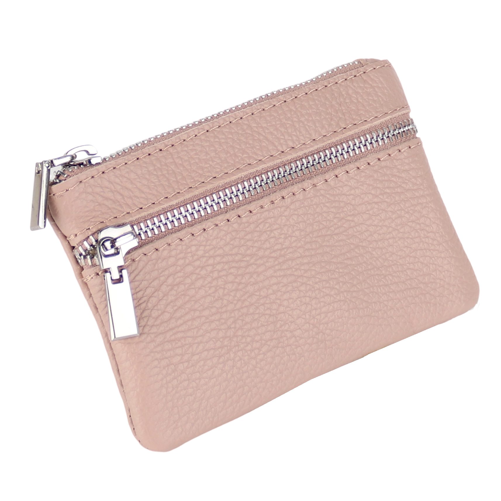 MIRROSI Mini Geldbörse Kleines Portemonnaie MADE IN ITALY Echtleder (14,5x9,5x1cm BXHXT), viele tolle Trendfarben zur Auswahl, leicht