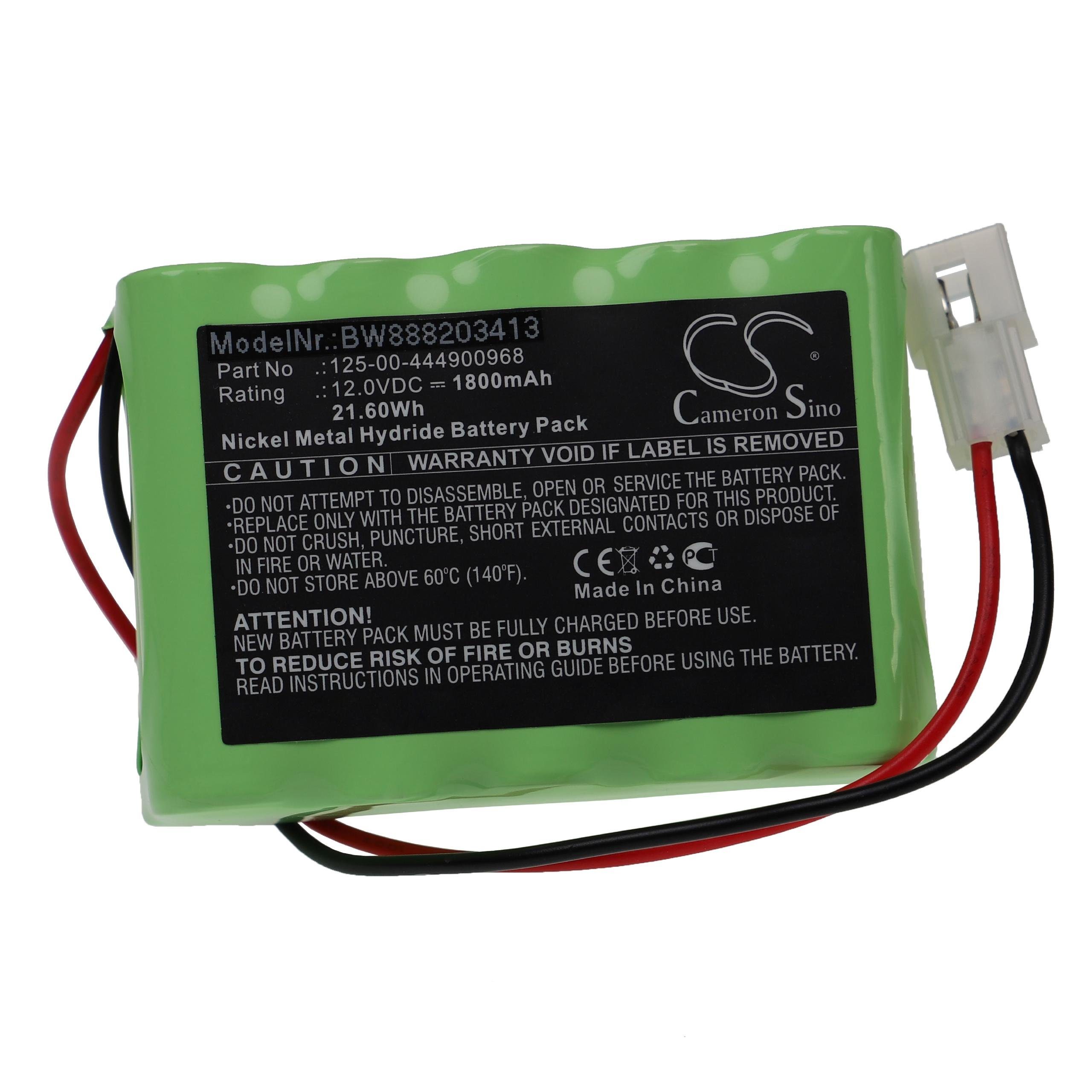 vhbw Ersatz für Alaris Medicalsystems 125-00-444900968 für Akku NiMH 1800 mAh (12 V)