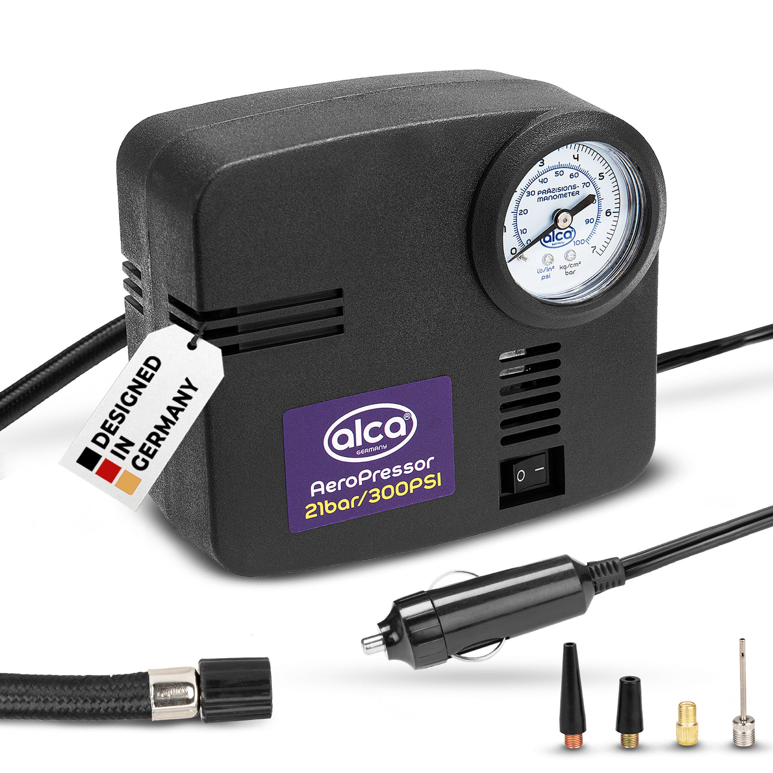 Kompressor Auto Kompressor mini 12V elektr. Luftpumpe 21 bar Zigarettenanzünder
