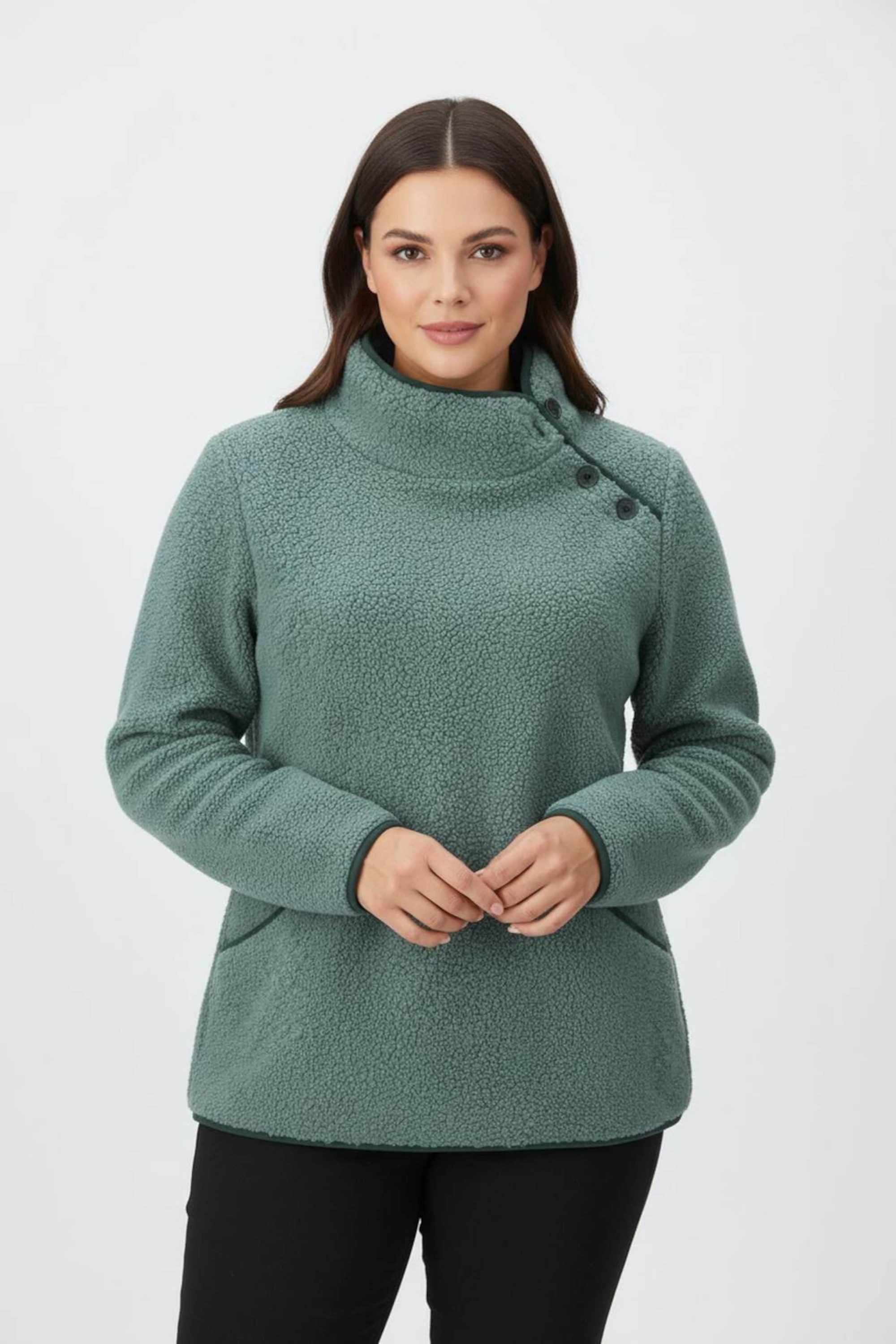 Witt Fleeceshirt Fleece-Shirt Langarm Länge ca. 66 cm günstig online kaufen