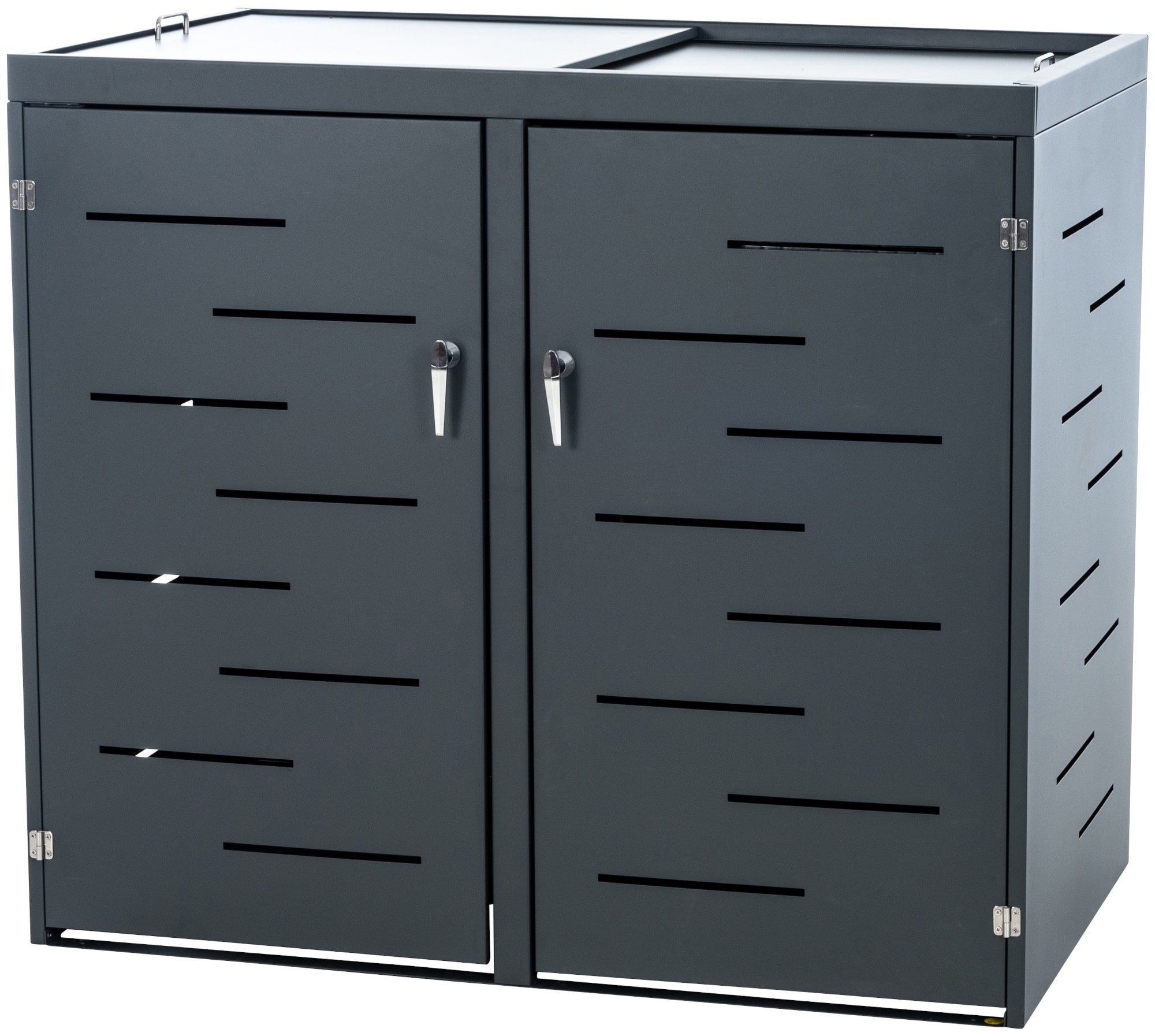 CLP Mülltonnenbox Tanis, Edelstahl, Unterstand, 2-3 Tonnen bis 240 L