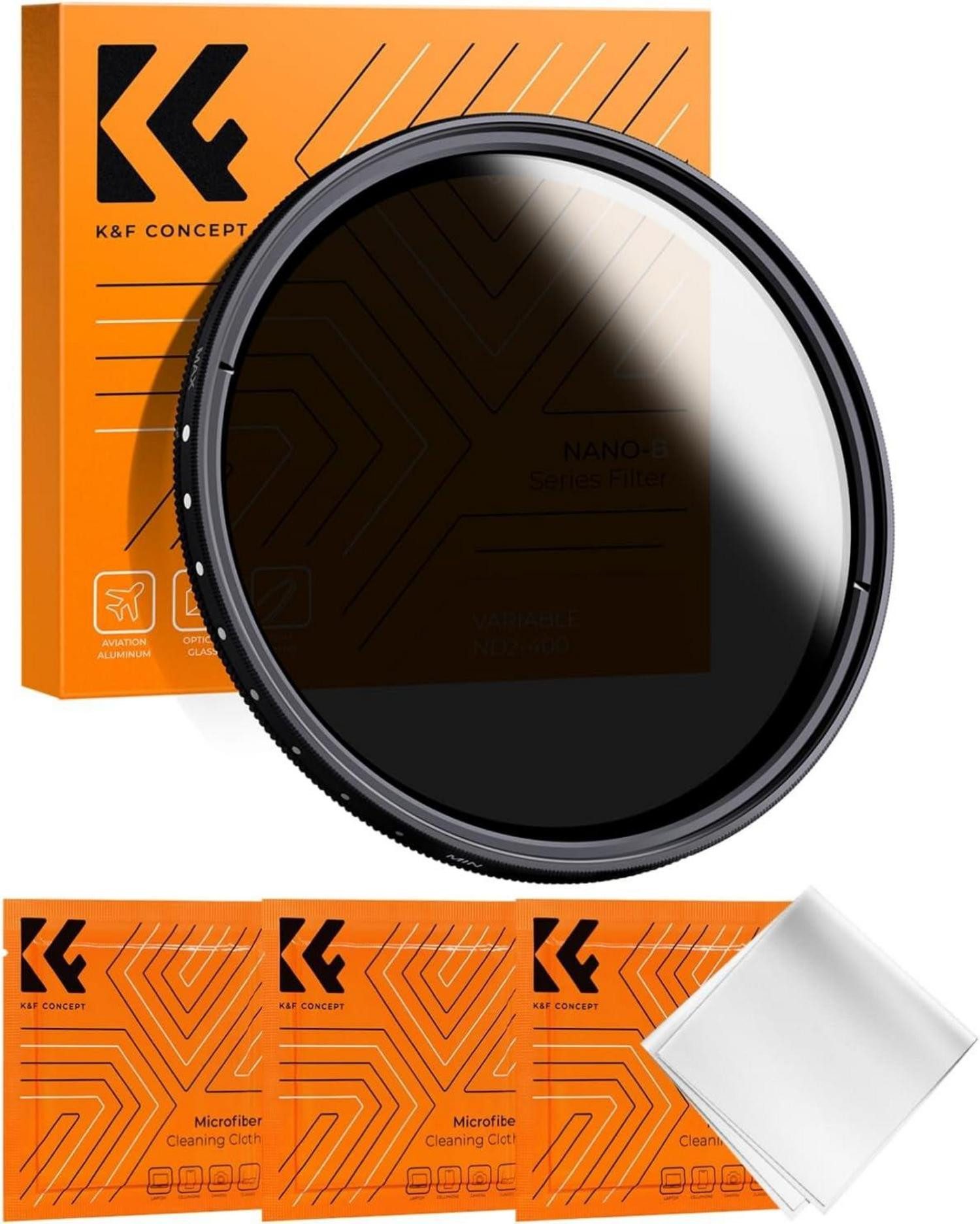 LuxusKollektion 67mm Variabler ND Filter ND2-ND400 Slim Neutral Серый фильтр Серый фильтр