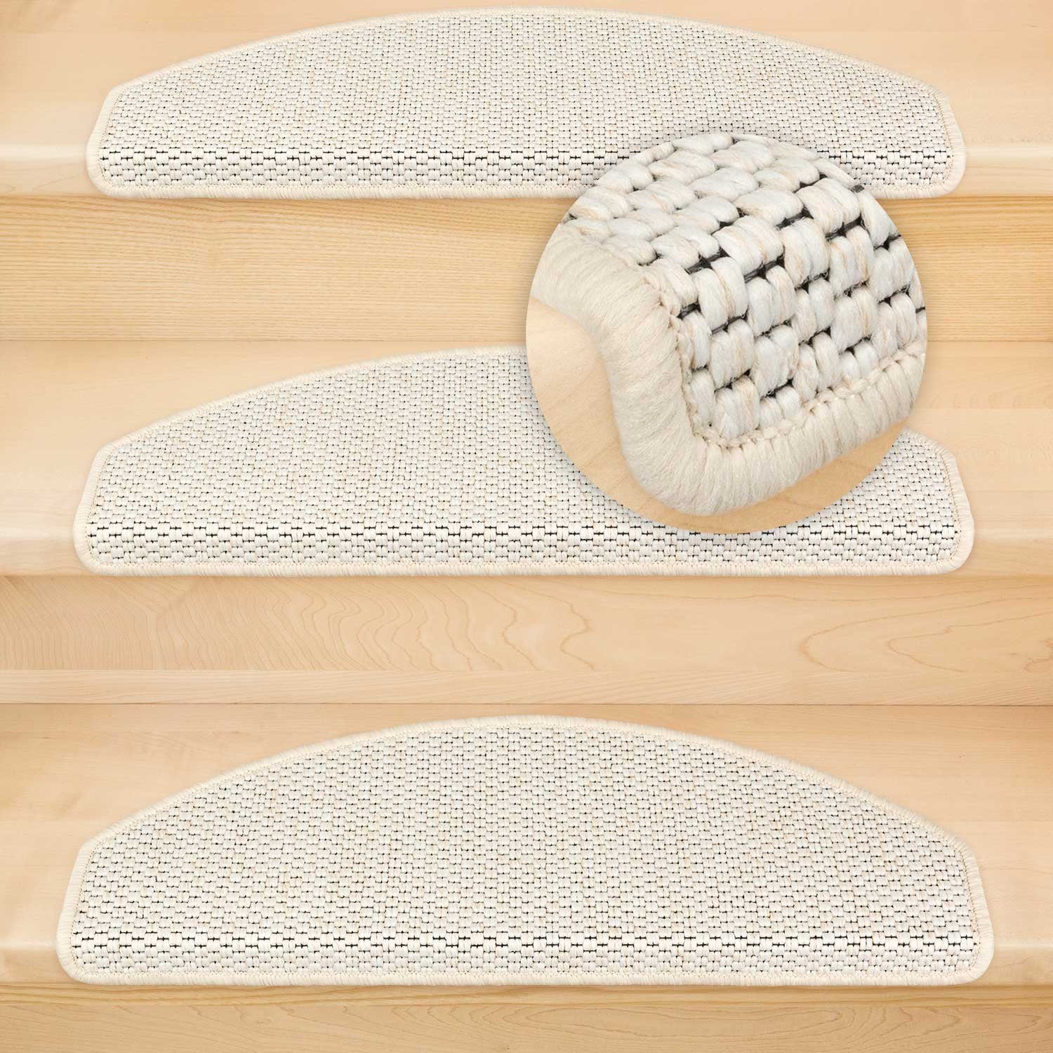 Metzker® Stufenmatte Stufenmatten Göteborg Halbrund, halbrund, Höhe: 8 mm, 1 Stück - Hellbeige – Bild 4 von 5