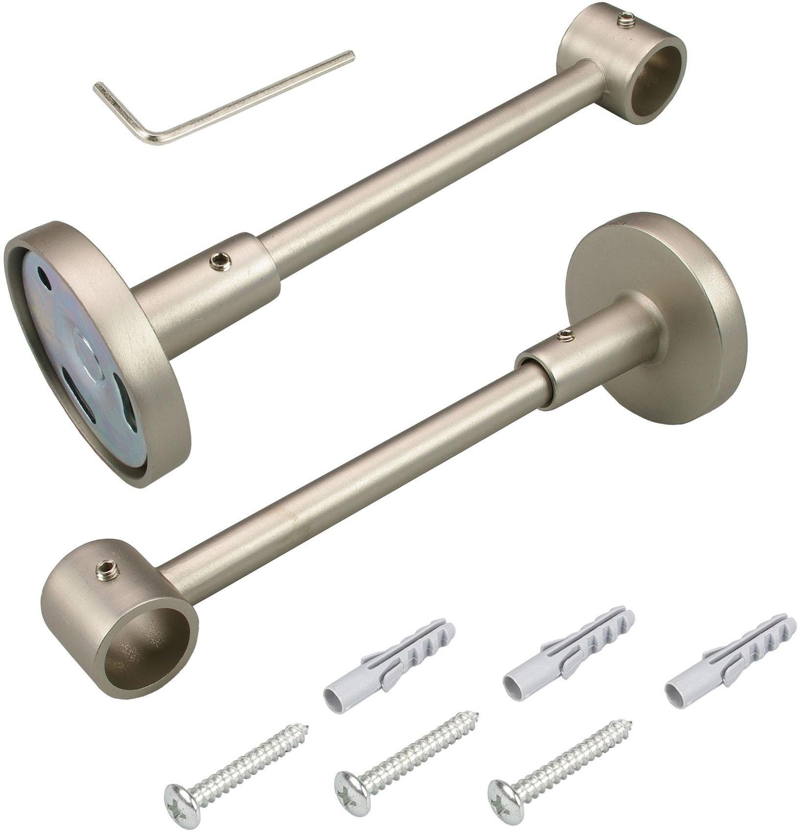 Liedeco Träger, Gardinenstangen, (1-St), für Gardinenstangen Ø 16 mm