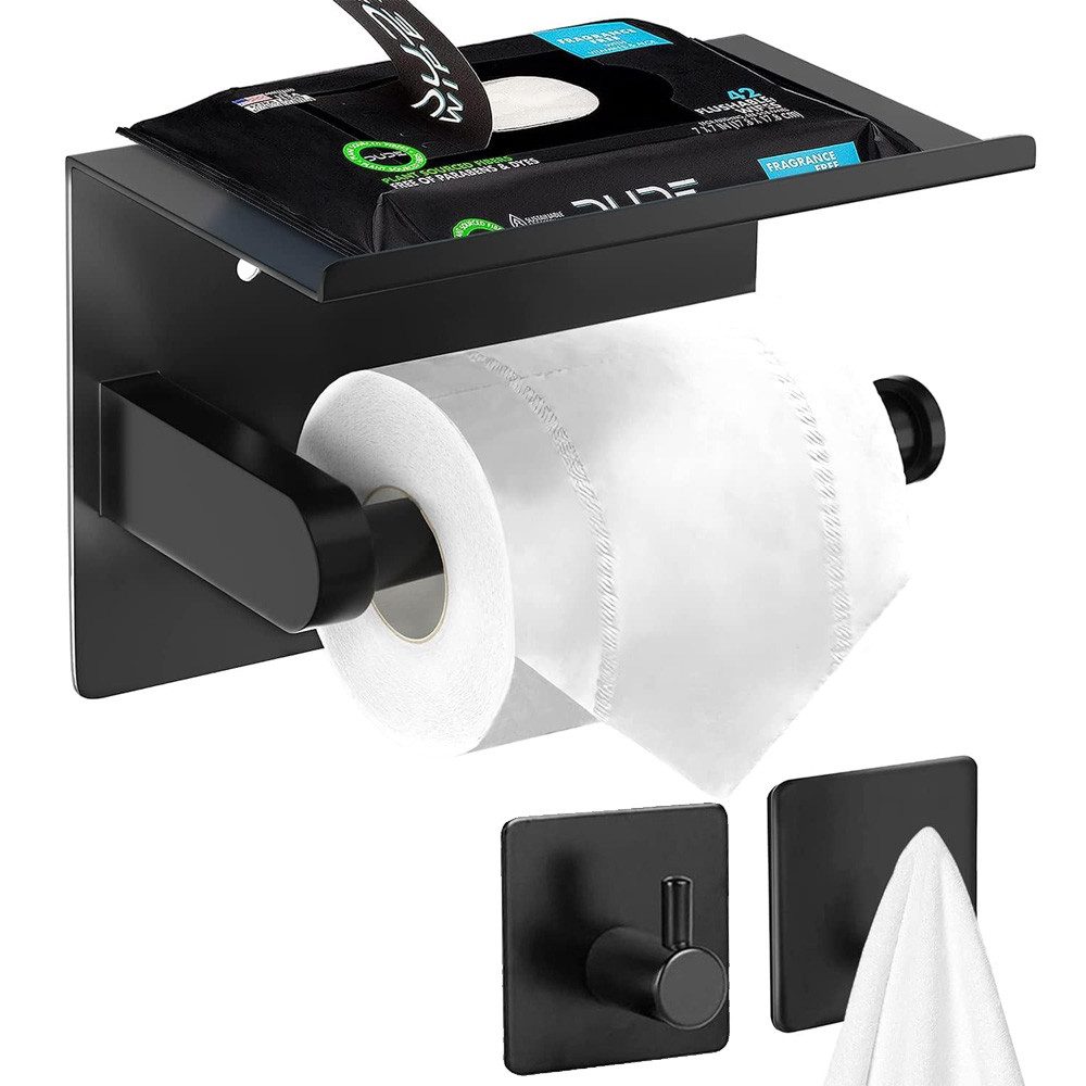 NUODWELL Toilettenpapierhalter Toilettenpapierhalter, Wandmonte Aluminium K günstig online kaufen