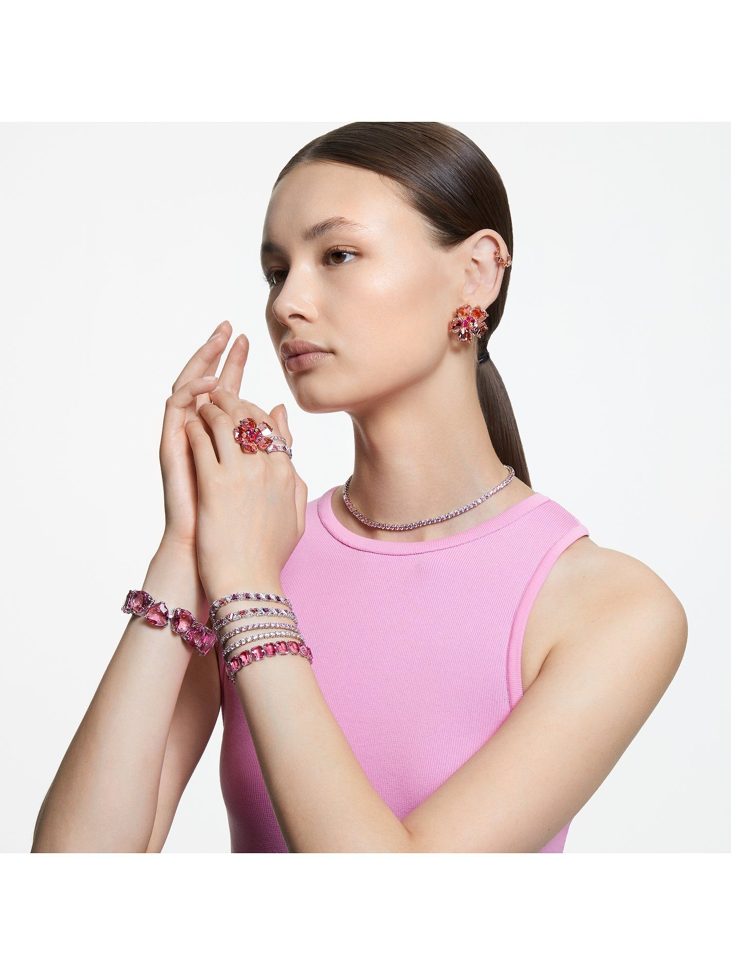 Swarovski Collier silberfarben...