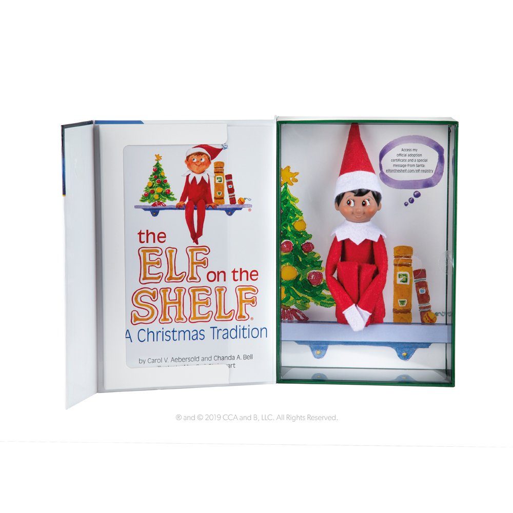 HCM KINZEL Elf on the on Box Set Shelf® Weihnachtsfigur Shelf Englisch Elf Dark the The Junge