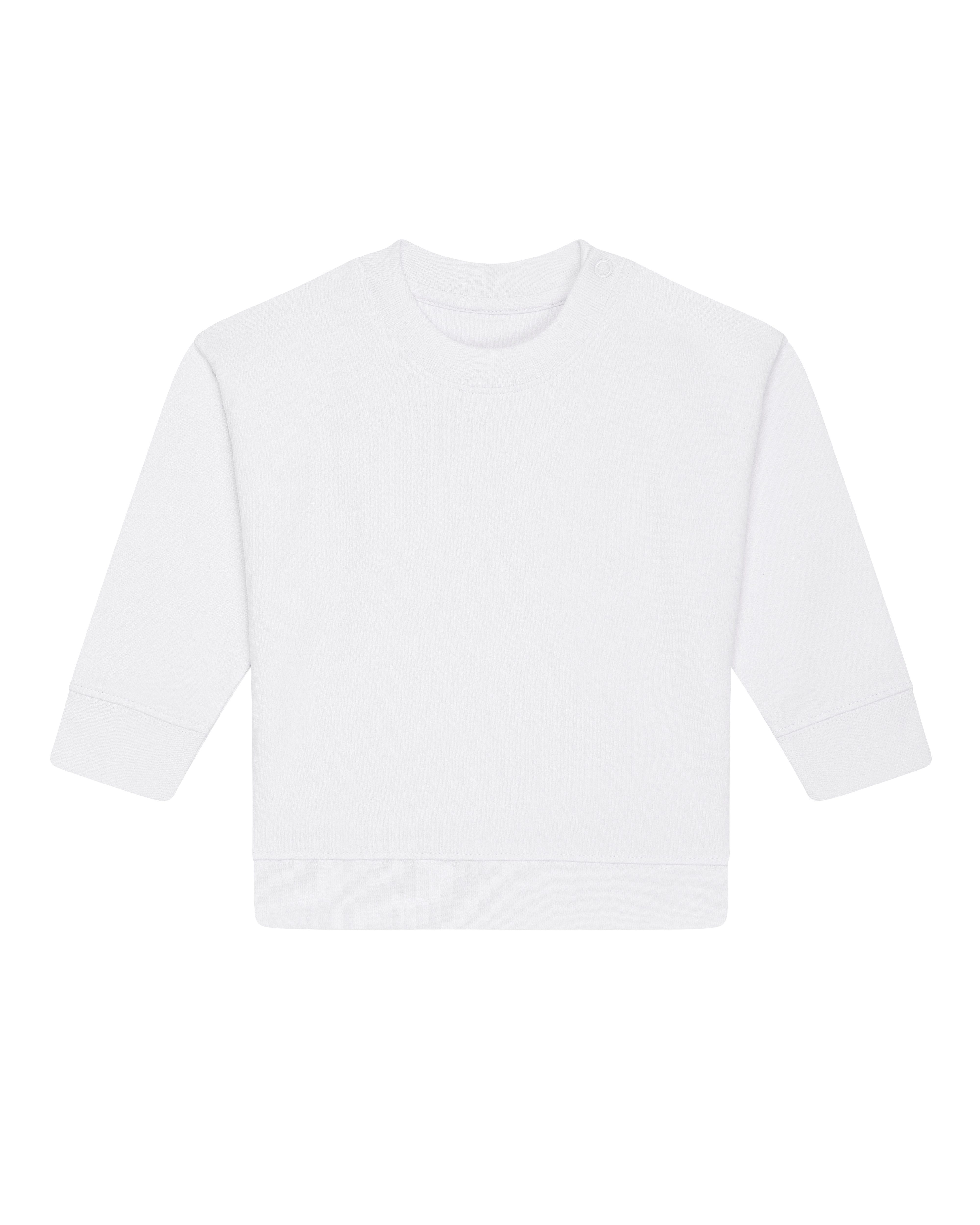 Sitztgut Sweatshirt Baby Sweatshirt aus Bio-Baumwolle (1-tlg) Schulterknopfleiste mit Druckknöpfen