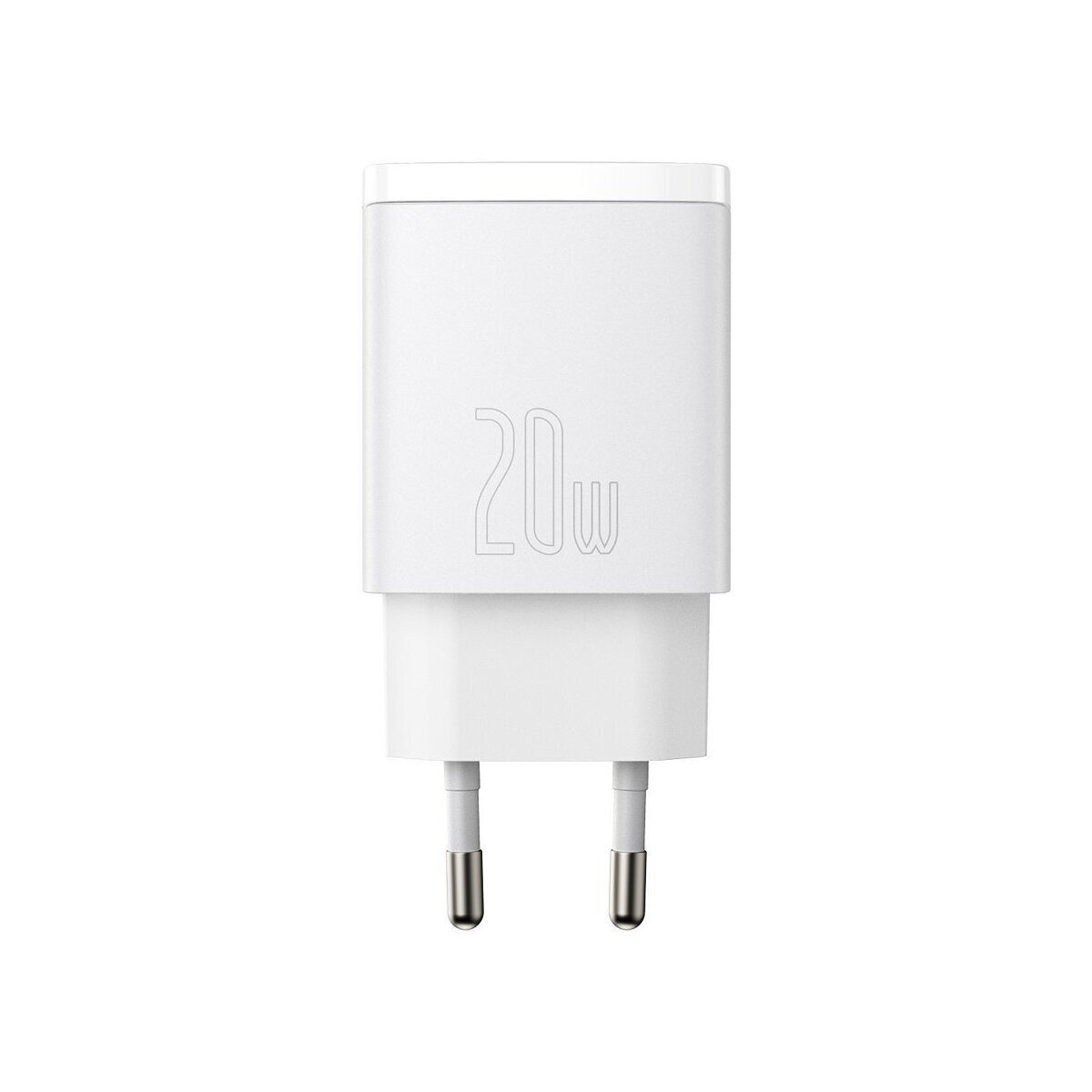 Baseus Baseus Schnellladegerät 1xUSB 1xType-C 20W 3A Quick Charge 3.0 weiß Smartphone-Ladegerät
