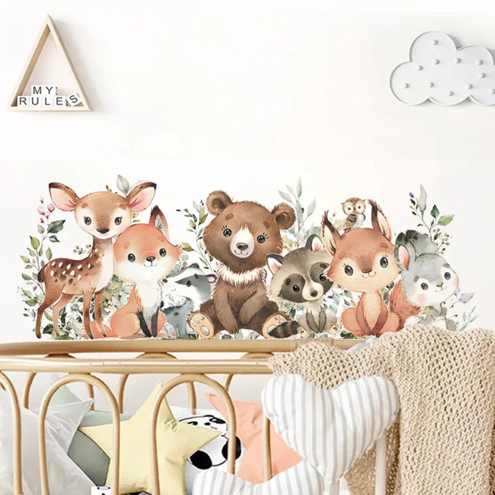 Montegoni Wandtattoo Wandsticker Kinder Tier Wandsticker, günstig online kaufen