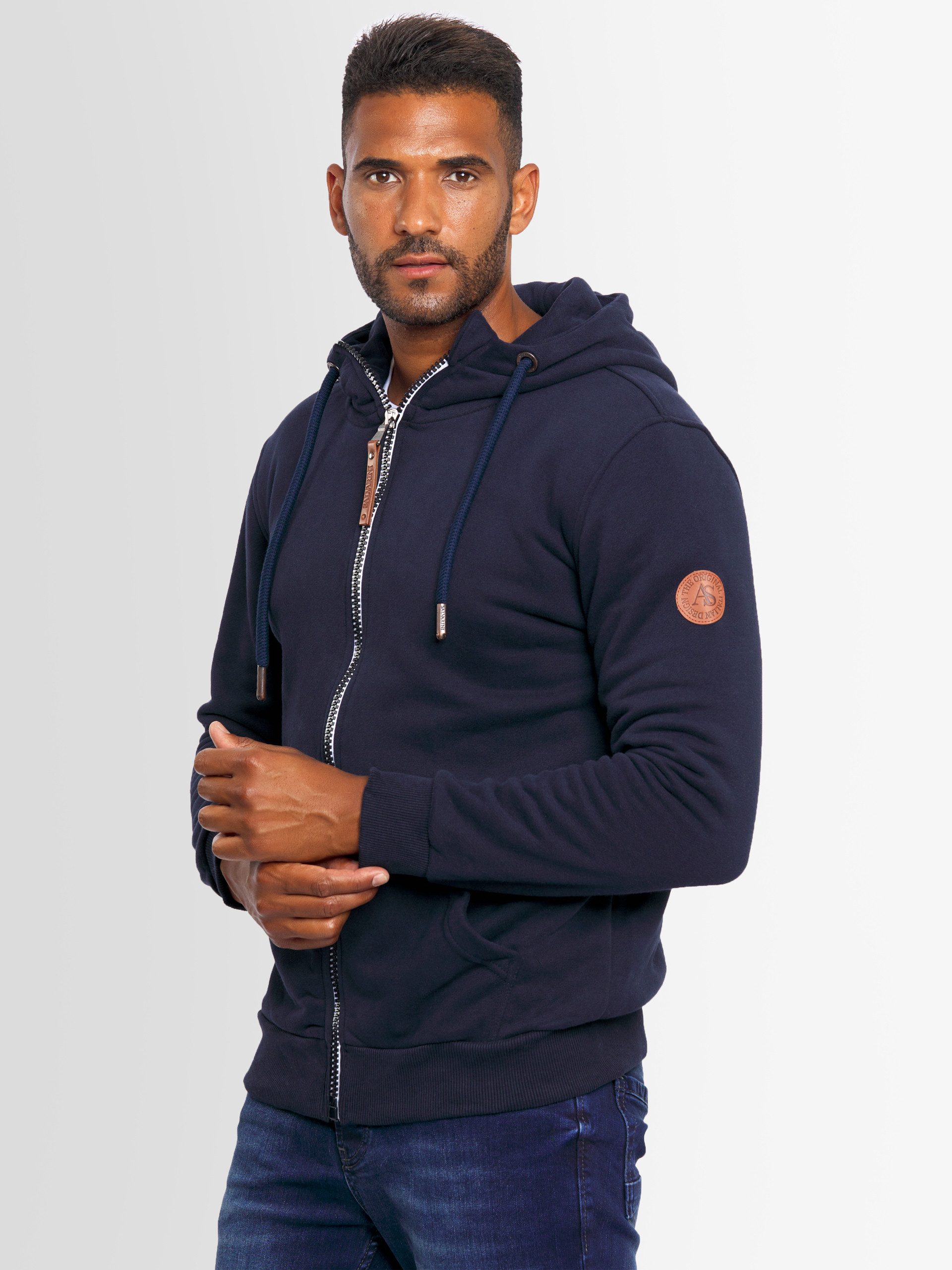 Alessandro Salvarini Sweatjacke ASGeenio mit hohem Kragen günstig online kaufen