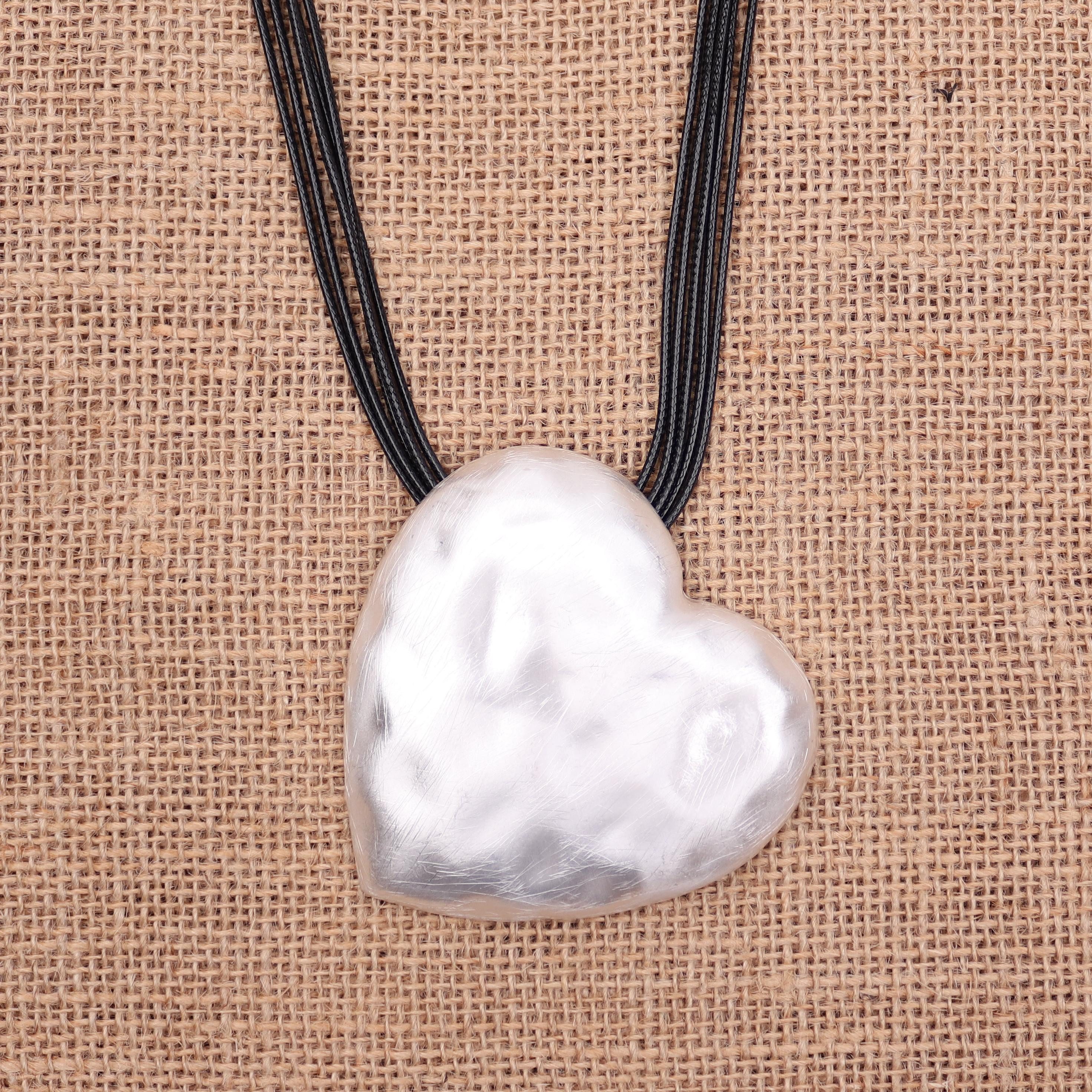 MIRROSI Lange Kette Damen Halskette mit elegantem Anhänger aus Metall ca.90cm lang (perfekt für Pullover, Bluse, Shirt) – Bild 2 von 3