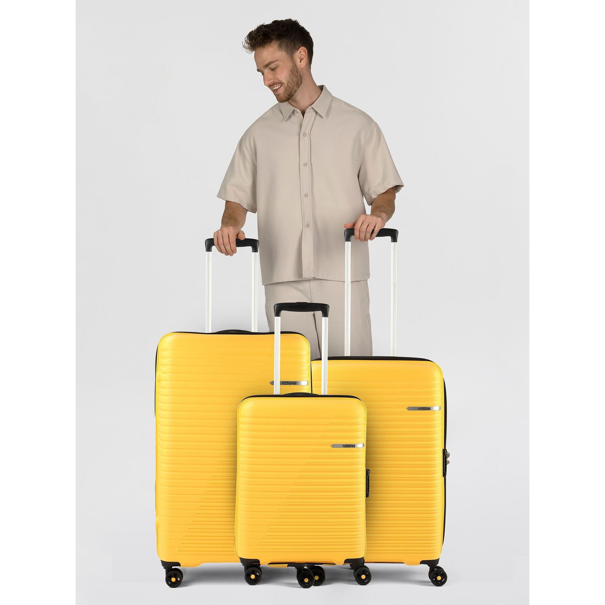 American Tourister® Trolleyset Liftoff, 4 Rollen, (3-teilig, 3 tlg), Polypropylen