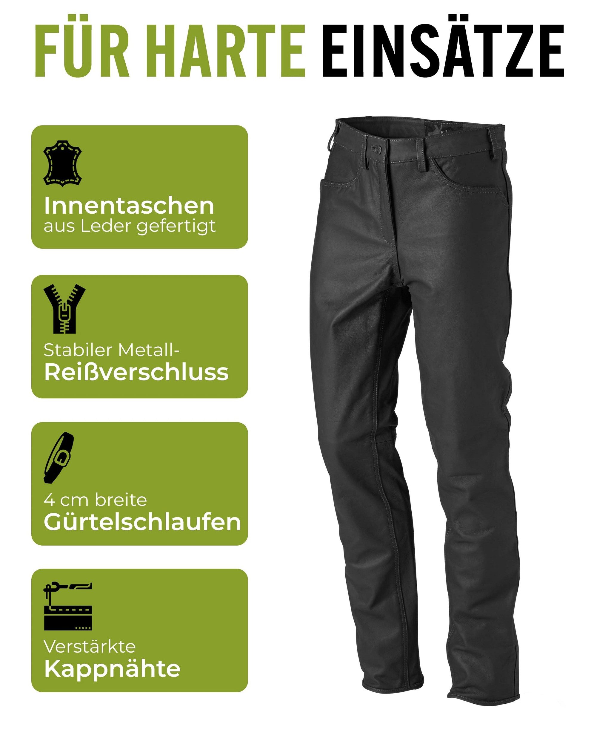 La Chasse® Lederhose Jagd Lederhose aus Büffelleder Herren strapazierfähig günstig online kaufen