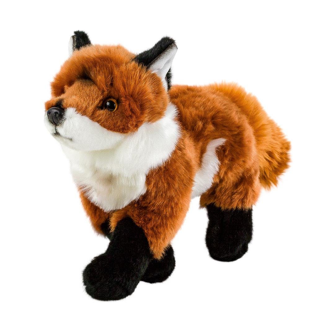 Teddys Rothenburg Kuscheltier Fuchs stehend 30 cm rotbraun-weiß Plüschfuchs Stofftier (Plüschtier, Stofffuchs)
