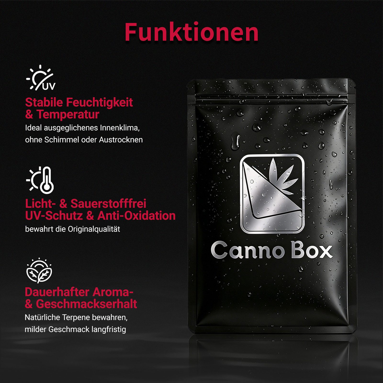CannoBox Folienbeutel Druckverschlussbeutel Zip Bag Aufbewahrungssystem 10/50 Stück 140 µm, 5 verschiedene Größe, Stärke 140 mµ, Unsichtbar, Unsichtbar, Mylar