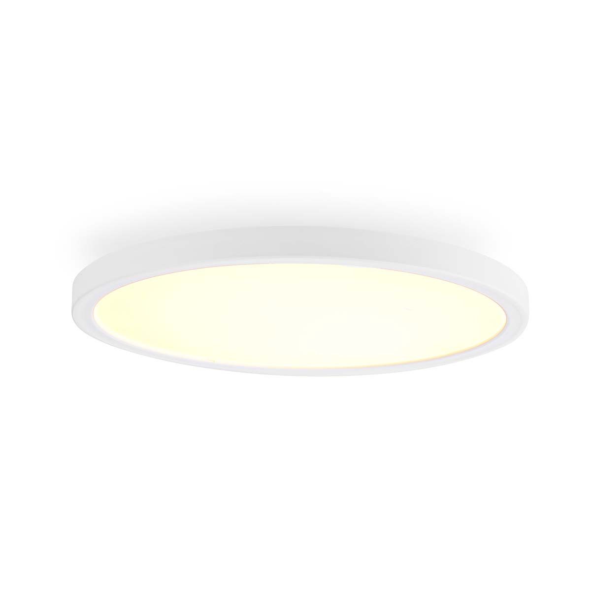 Nedis LED Deckenleuchte WIFILAC31WT, smart home deckenlicht, farben und weißtöne, app steuerbar – robust –, Warm bis kühlen weiß,RGB, smart home deckenlicht, farben und weißtöne, app steuerbar – robust –