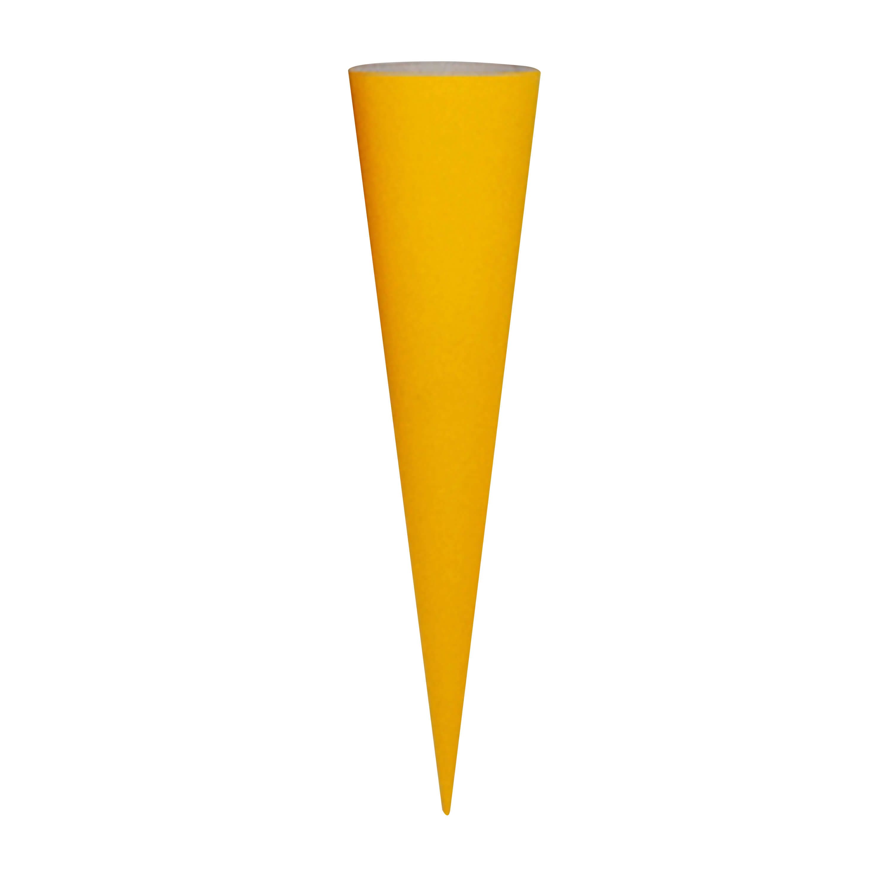 Goldbuch Schultüte Goldbuch Bastelschultüte gelb, ohne Verschluss - 70cm, Verschluss ohne